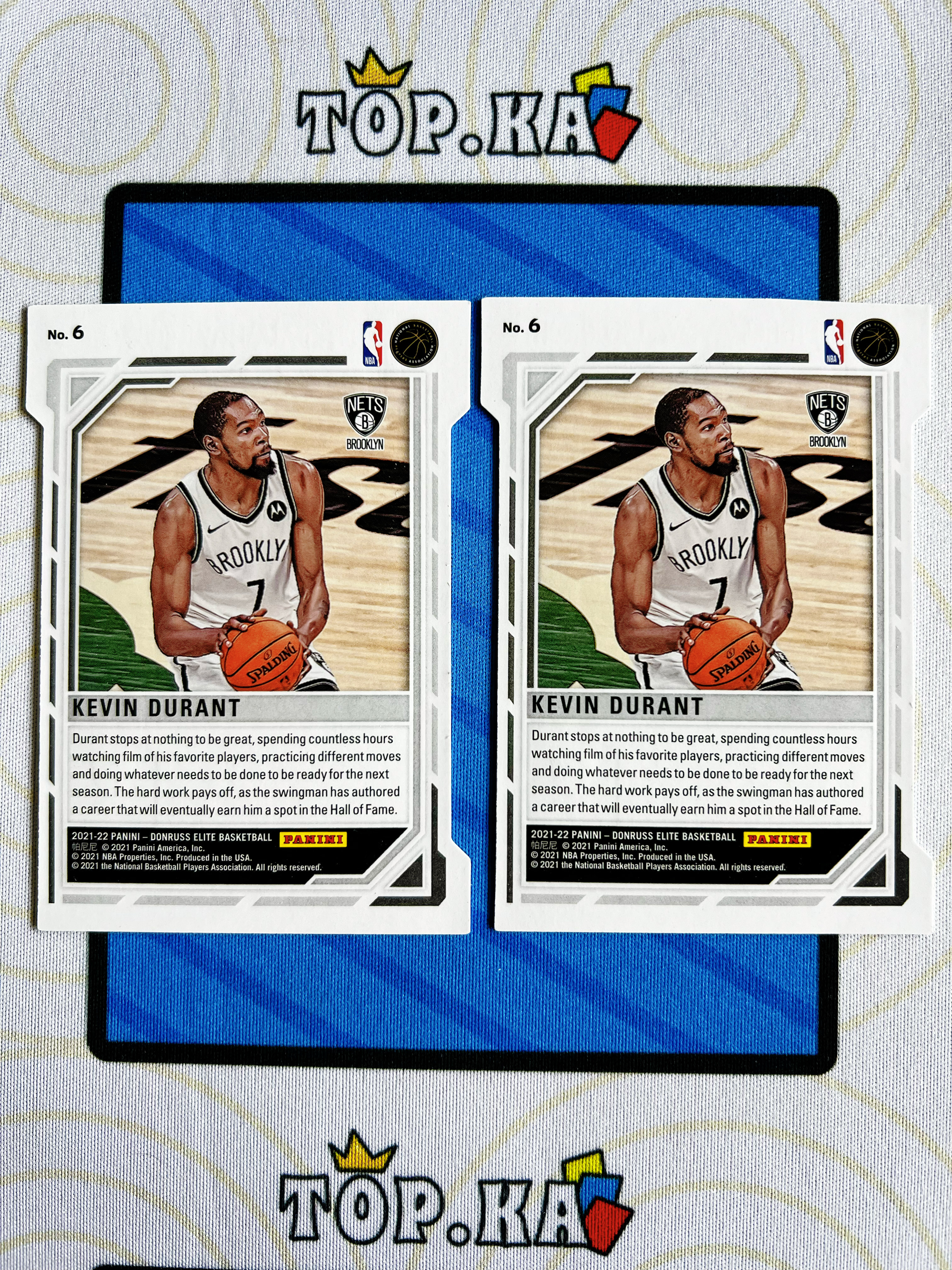 【顶尖卡社】2021-22 Panini Elite Kevin Durant 杜蕾斯 精英 篮网 凯文杜兰特 死神 KD 异形切割 金平行 一图2张打包 火箭 详情看描述 lot不保卡品【凯里】