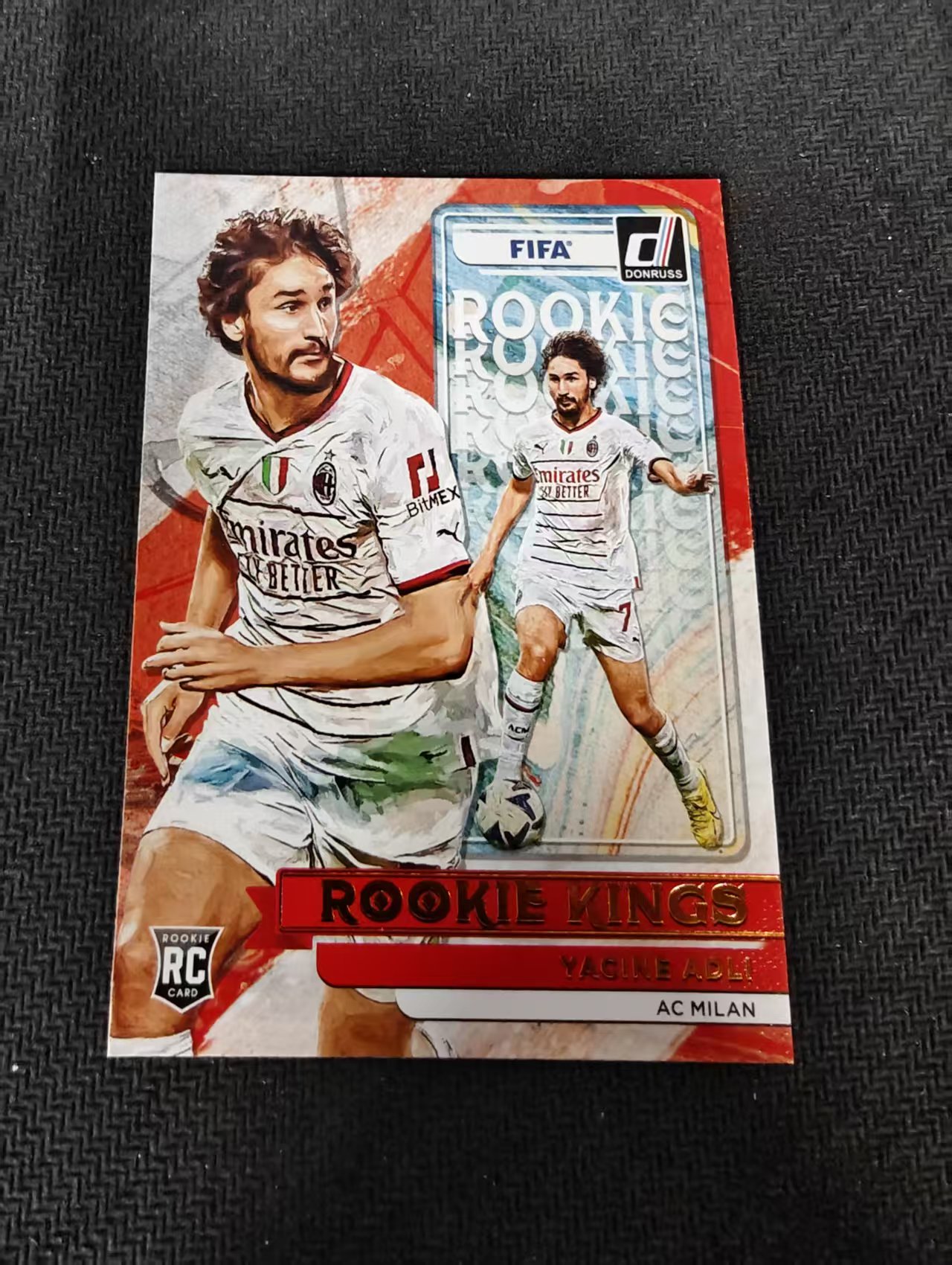 【可合并,不累计】2022-23 Panini Donruss Yacine Adli RC 阿德里 新秀 AC米兰 油画 特卡 杜蕾斯 不保卡品 介意勿拍 #1