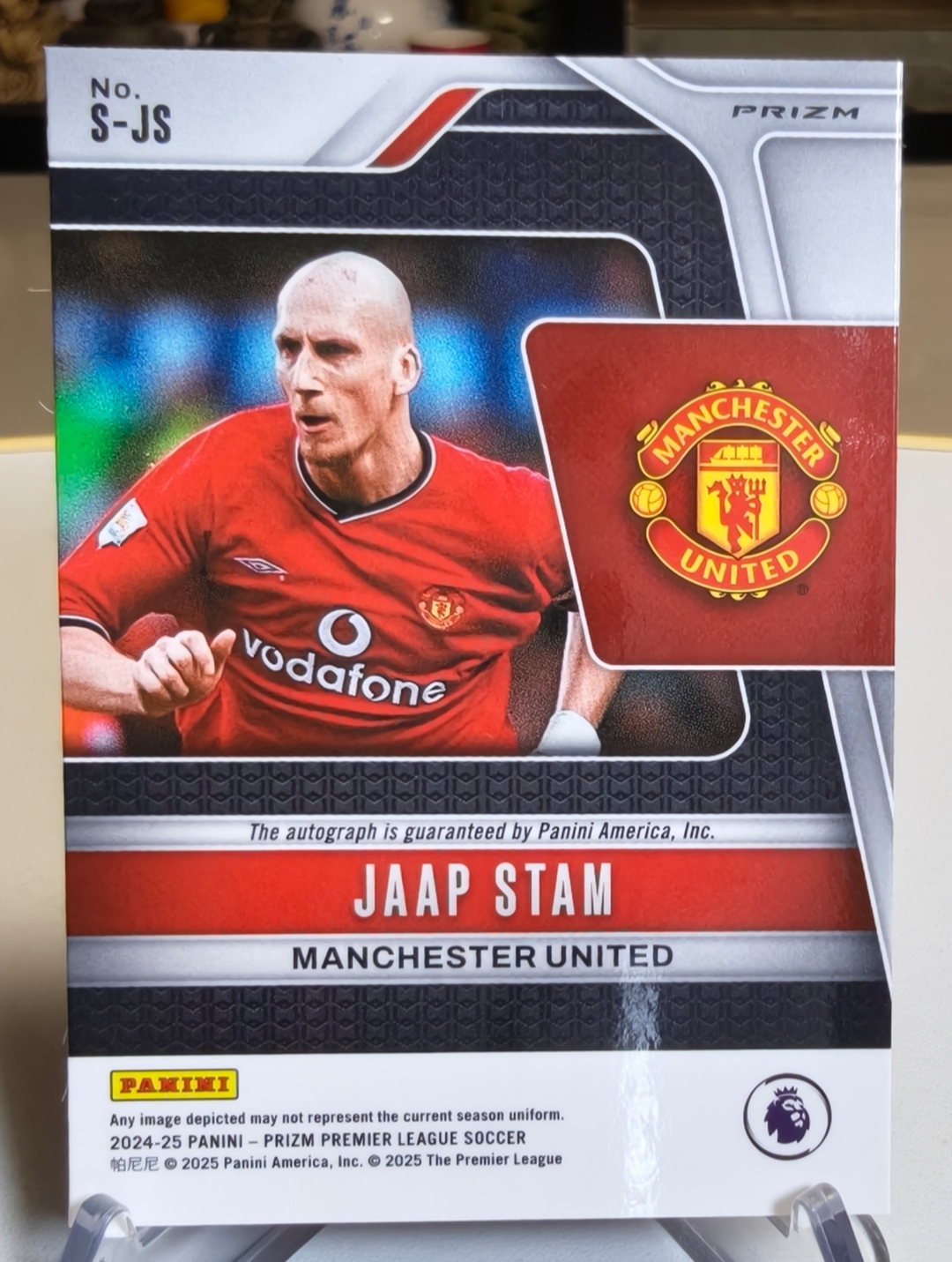 2024-25 panini prizm 英超PZ jaap stam 亚普 斯塔姆 曼联 签字 红星星折 默认通行品相 细节如图【拍前务必看描述】