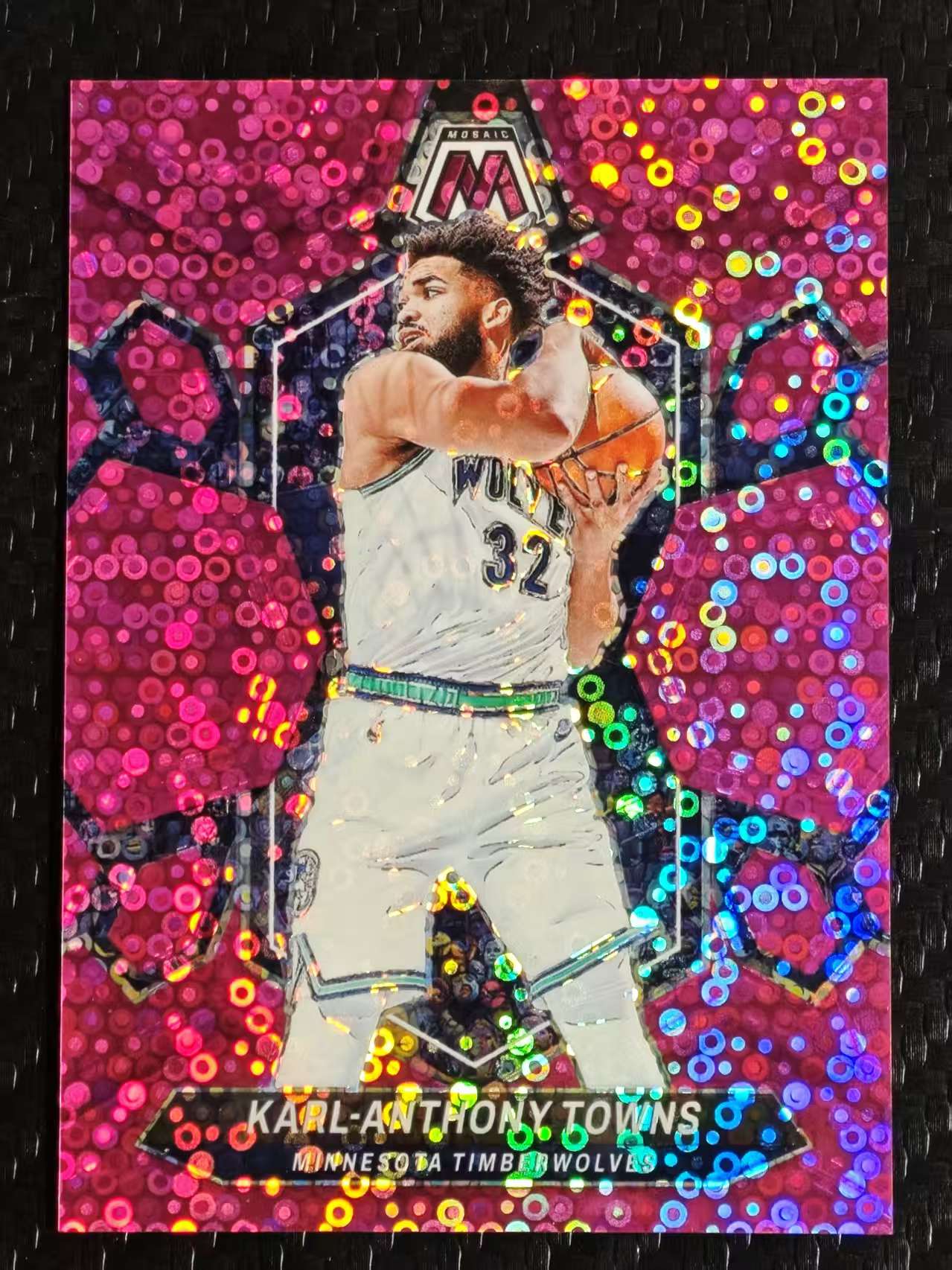 2023-24 Panini Mosaic Karl-Anthony Towns 【灯灯拍卡】卡尔 安东尼 唐斯 森林狼 马赛克 粉泡泡 泡泡折 快攻独占 20编 低编 收藏必备(LSY)