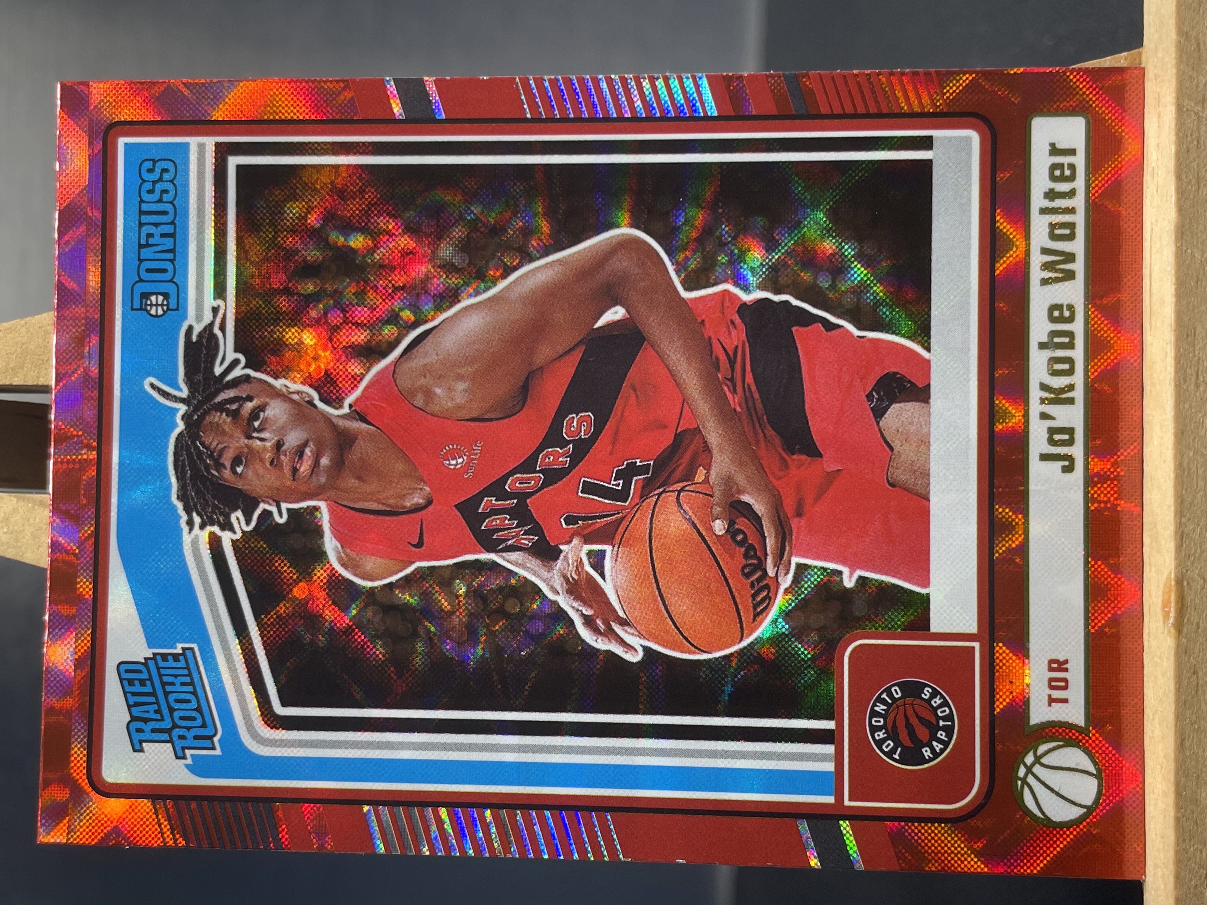 (B8) 2024-25 PANINI 杜蕾斯 系列 红蛛网折 新秀RC 贾科比 沃尔特 猛龙  实卡好看 收藏凑套必备 卡品如图 ！！！