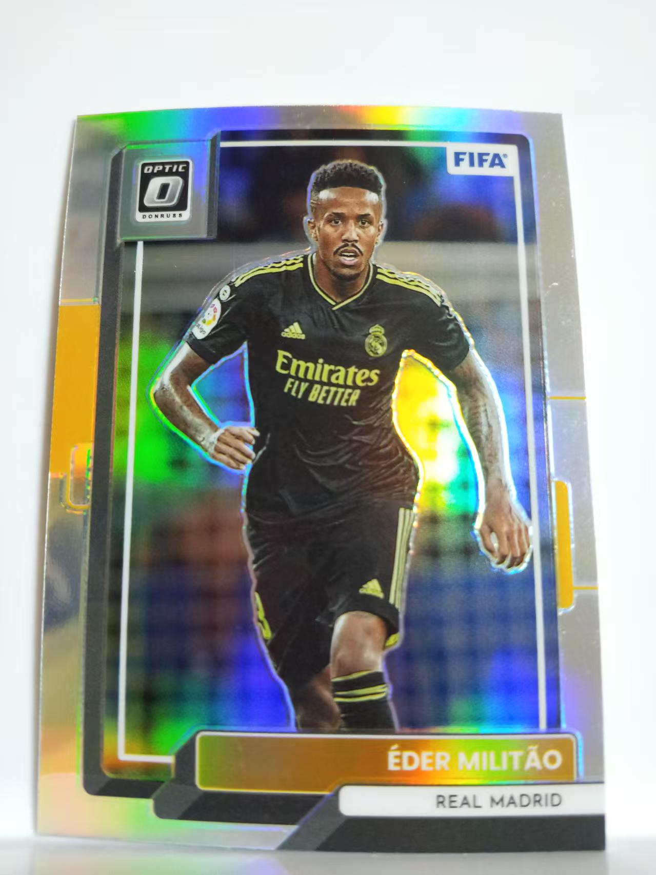 2022-23 Panini Donruss Eder Militao 皇马 埃德尔 米利唐 皇家马德里  银折 杜蕾斯O版 Optic 卡品如图 C036B