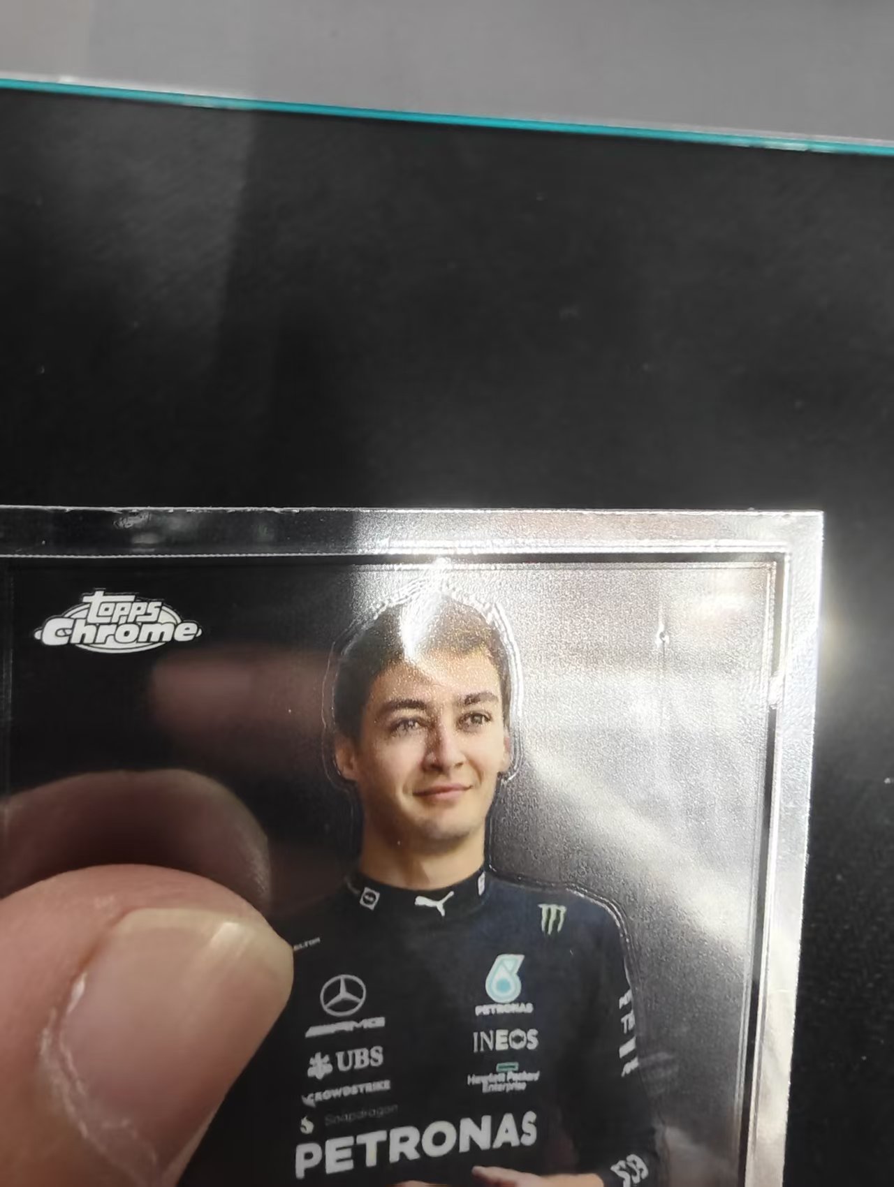 2023 Topps Chrome F1 George Russell 乔治 拉塞尔 梅赛德斯车队 划痕 边角瑕疵 #15