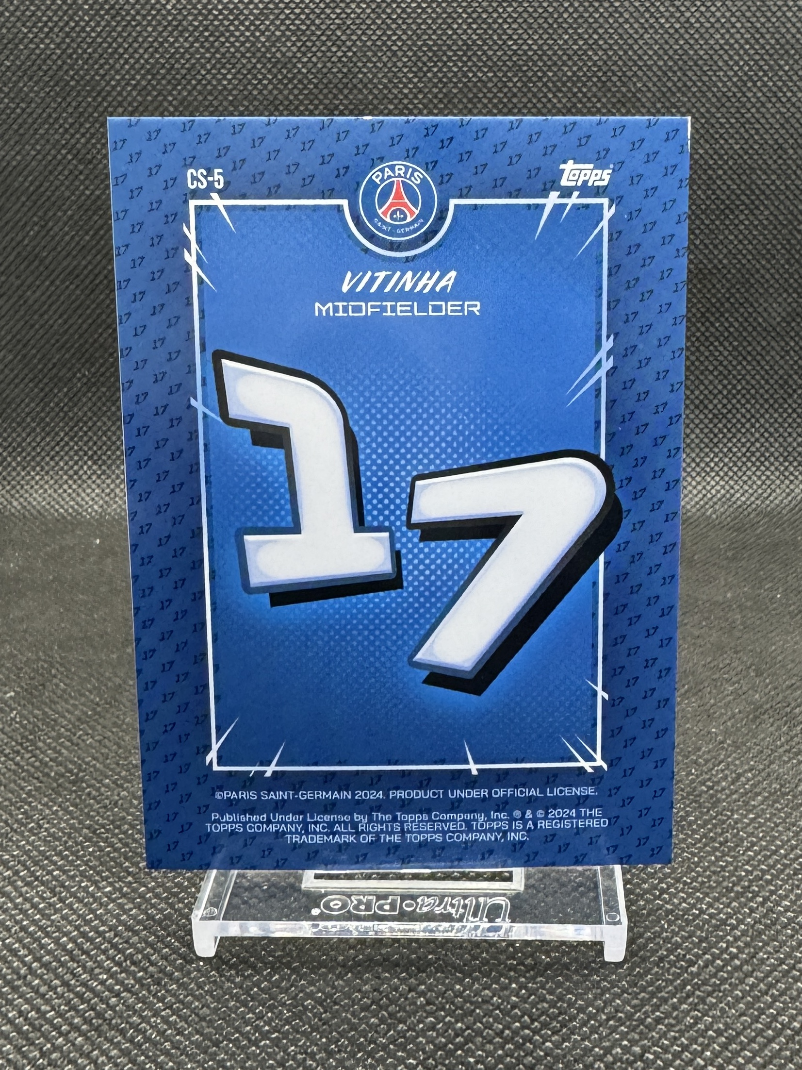 2024 Topps cover stars VITINHA 法国 维蒂尼亚·费雷拉 封面人物 折射