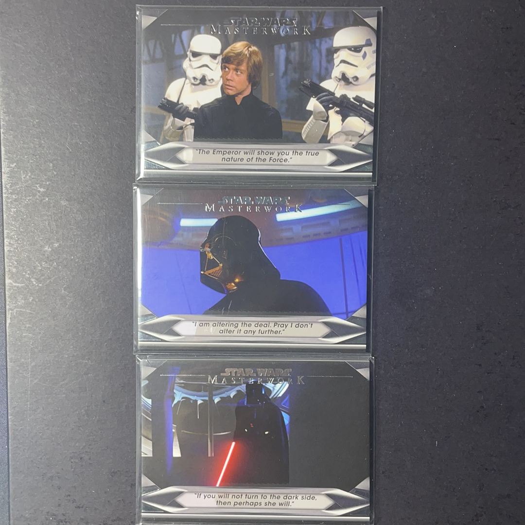 2025 Topps Star Wars 星球大战 达斯维达 卢克 风暴兵 达斯维达经典台词特卡3张打包序号见图2 2020 Topps 星战影视Masterwork大师盒系列