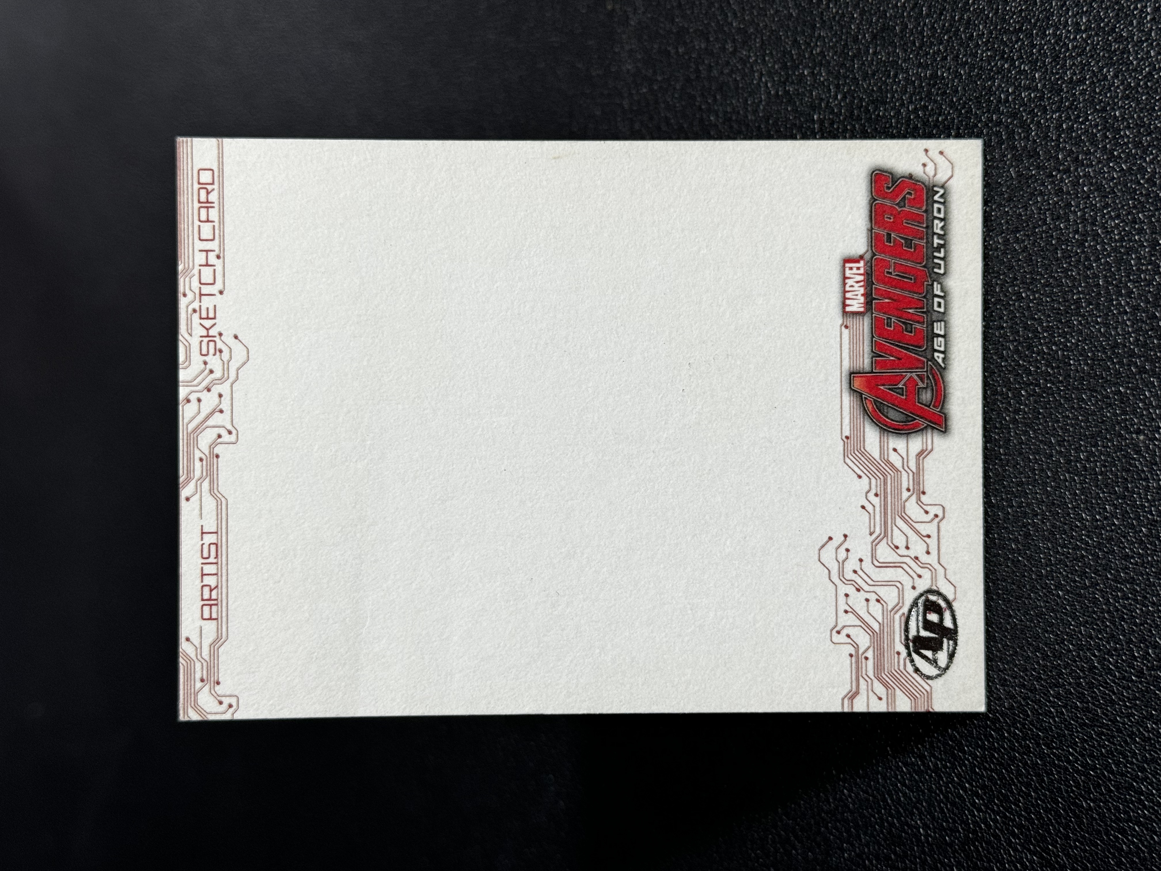 2015 Upper Deck Marvel (MCU) Avengers Age Of Ultron UD 漫威 复联 AP 手绘卡 1/1 1OF1 空白底卡 SKETCH CARD LWLP