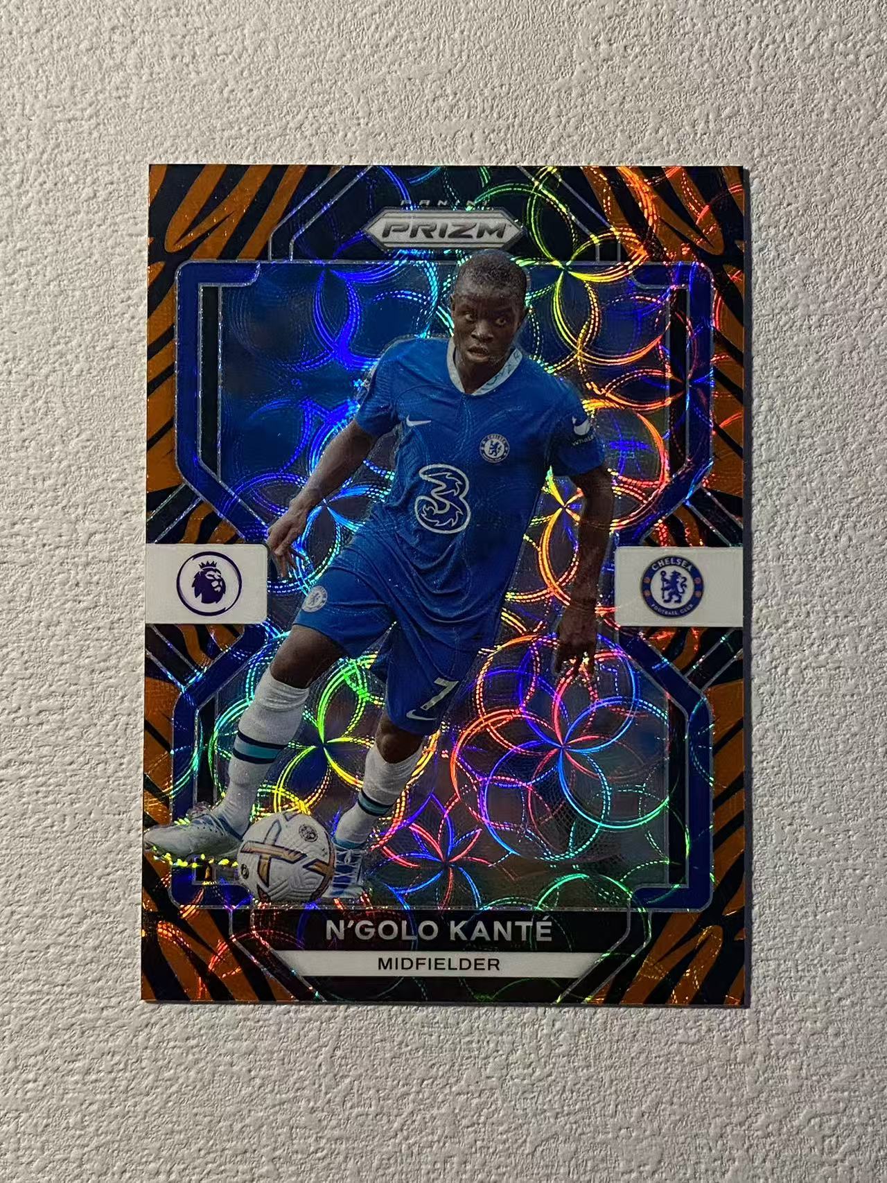 2021-22 Panini Prizm N’Golo Kante 英超pz 切尔西 坎 特 大比例 箱货 虎皮折 折射 稀有 收藏必备