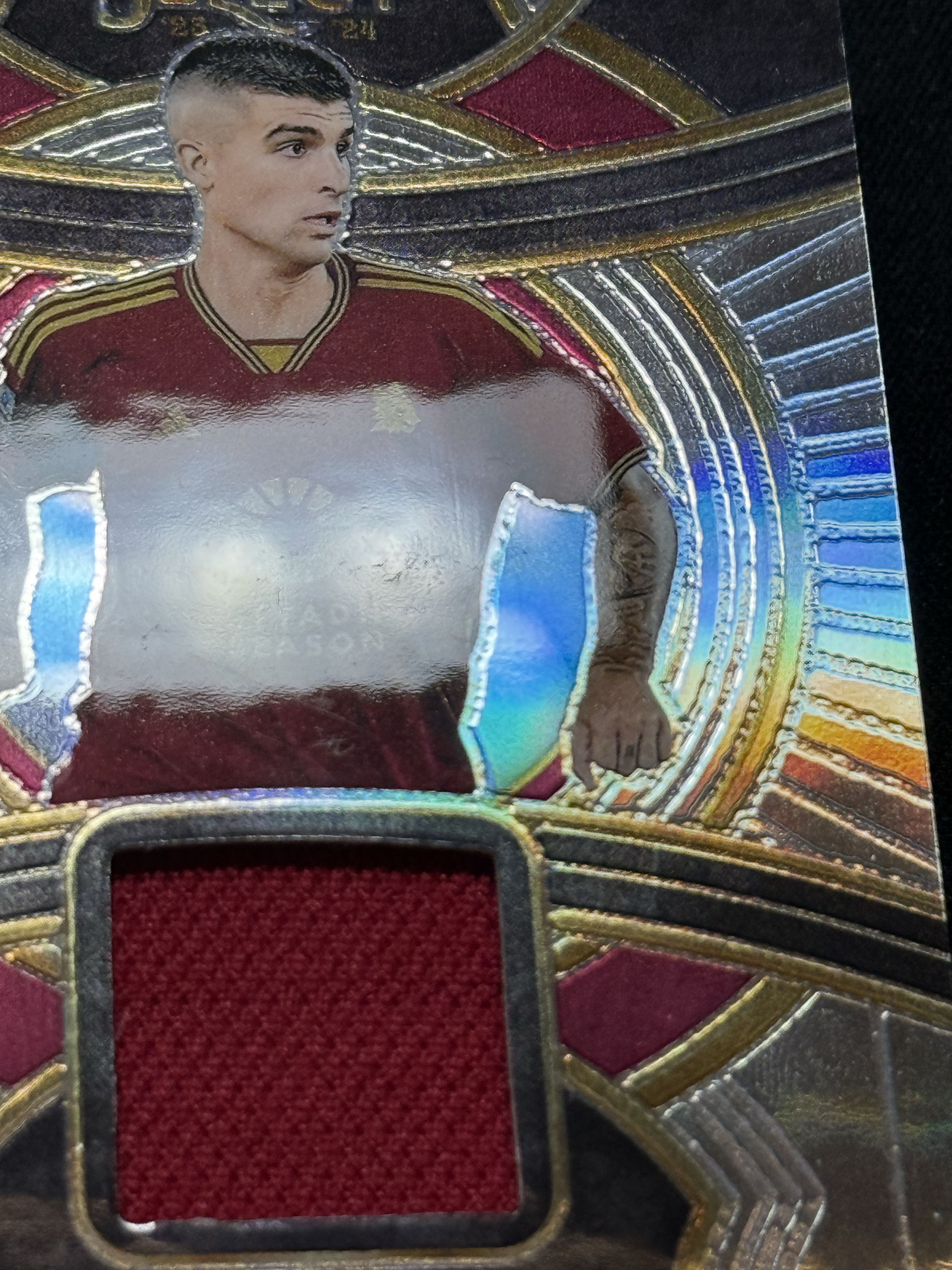 2023-24 Panini Select Gianluca Mancini 【小贝代拍】意甲 Select 罗马 曼西尼 曼奇尼 小窗 球衣物料 切割 银折 瑕疵如图 拍前看描述 H EW