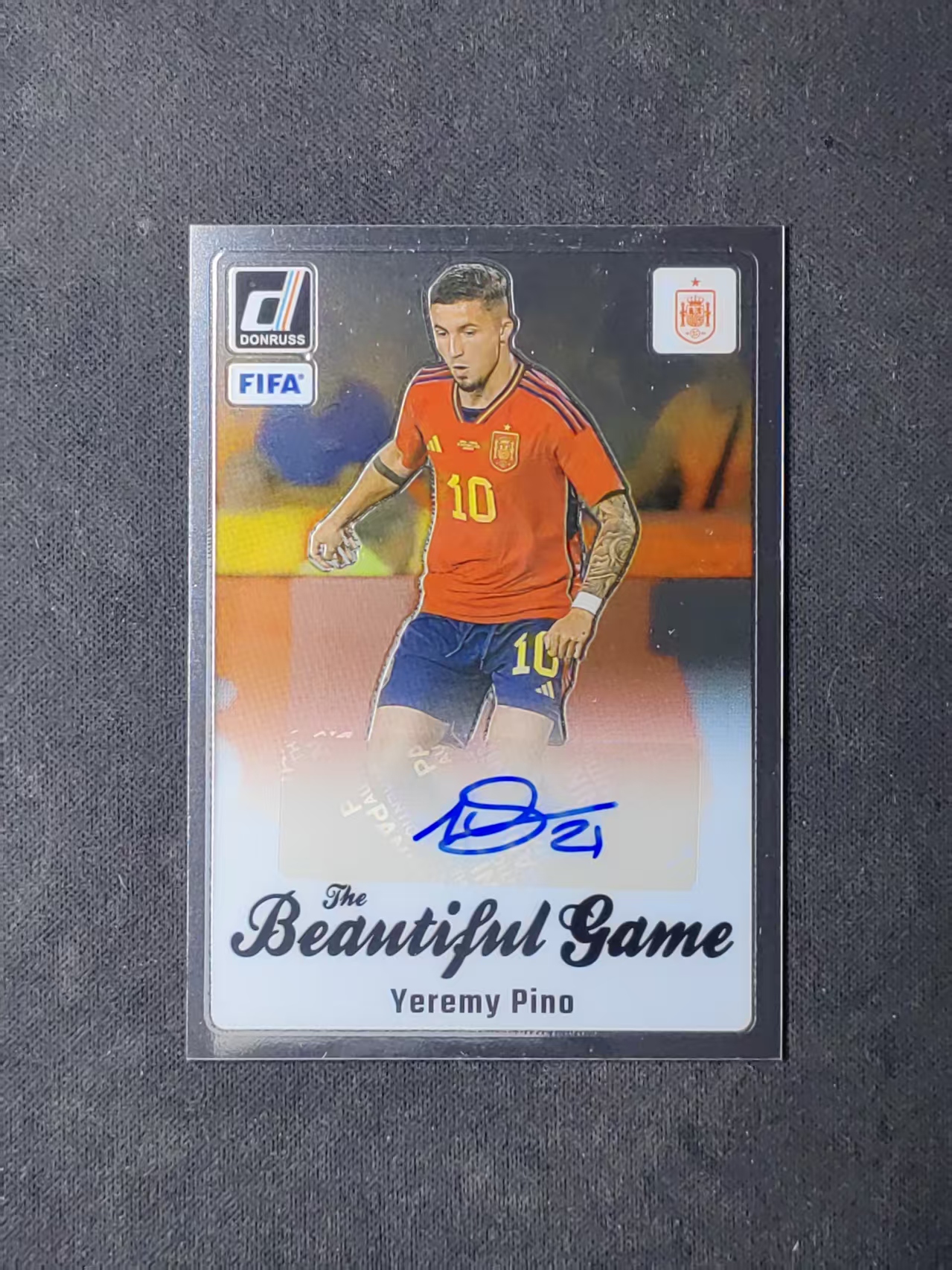 2023-24 Panini Donruss Yeremy Pino 【林林拍卖tiffany】杜蕾斯系列 西班牙 皮诺 美丽比赛签 签字