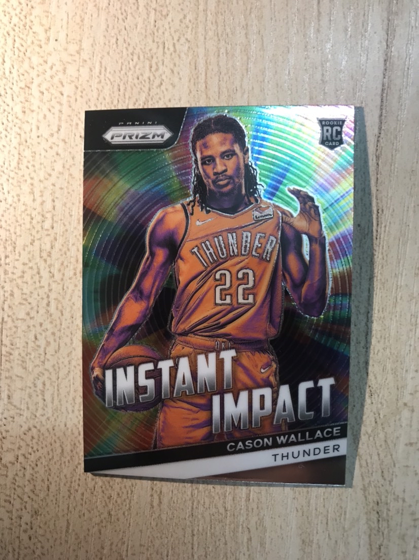 2023-24 Panini Prizm Cason Wallace RC 文班亚马 同届新秀 雷霆队 潜力新人 卡森 华莱士 新秀 特卡 季后赛表现优秀 潜力 必入