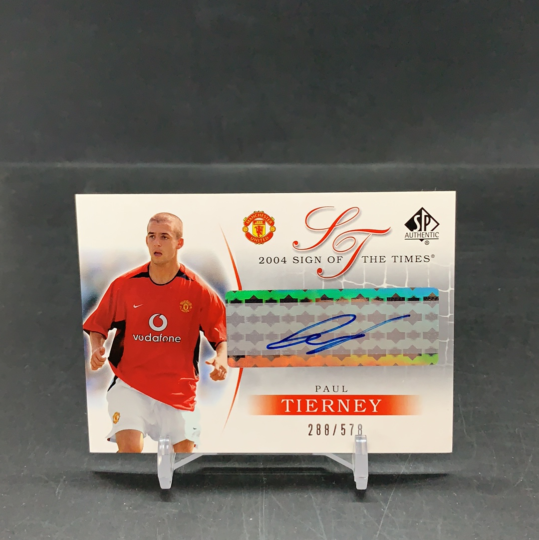 【DC拍卖】11.20. CR7 UD SPA MANCHESTER UNITED 曼联系列 稀有578编SIGN OF THE TIMES签字 曼联队名宿 保罗 蒂尔尼