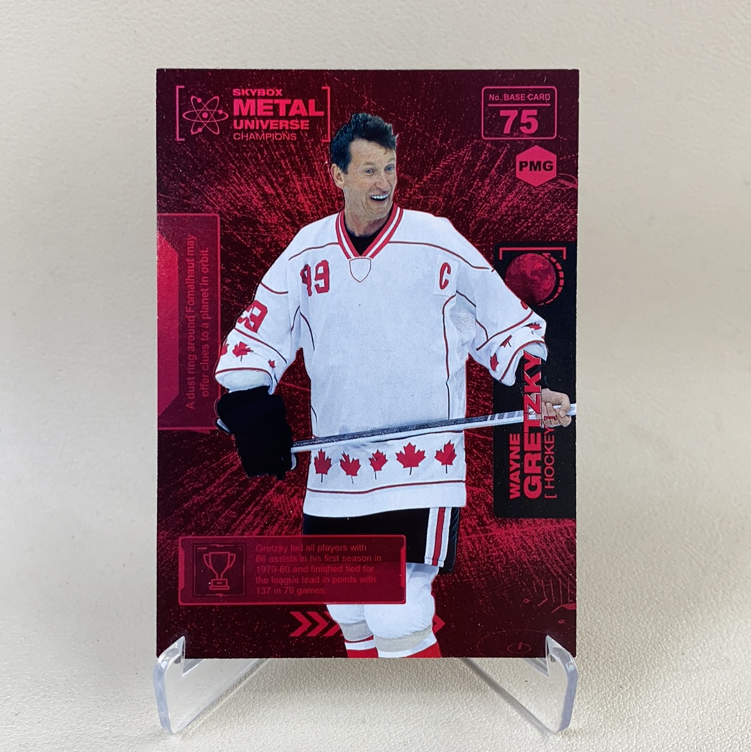 【弈卡代拍】2021 SkyBox METAL UNIVERSE CHAMPIONS 综合体育 红折 冰球 韦恩 格雷茨基 123/150编 品相如图 凑套必备 坦总