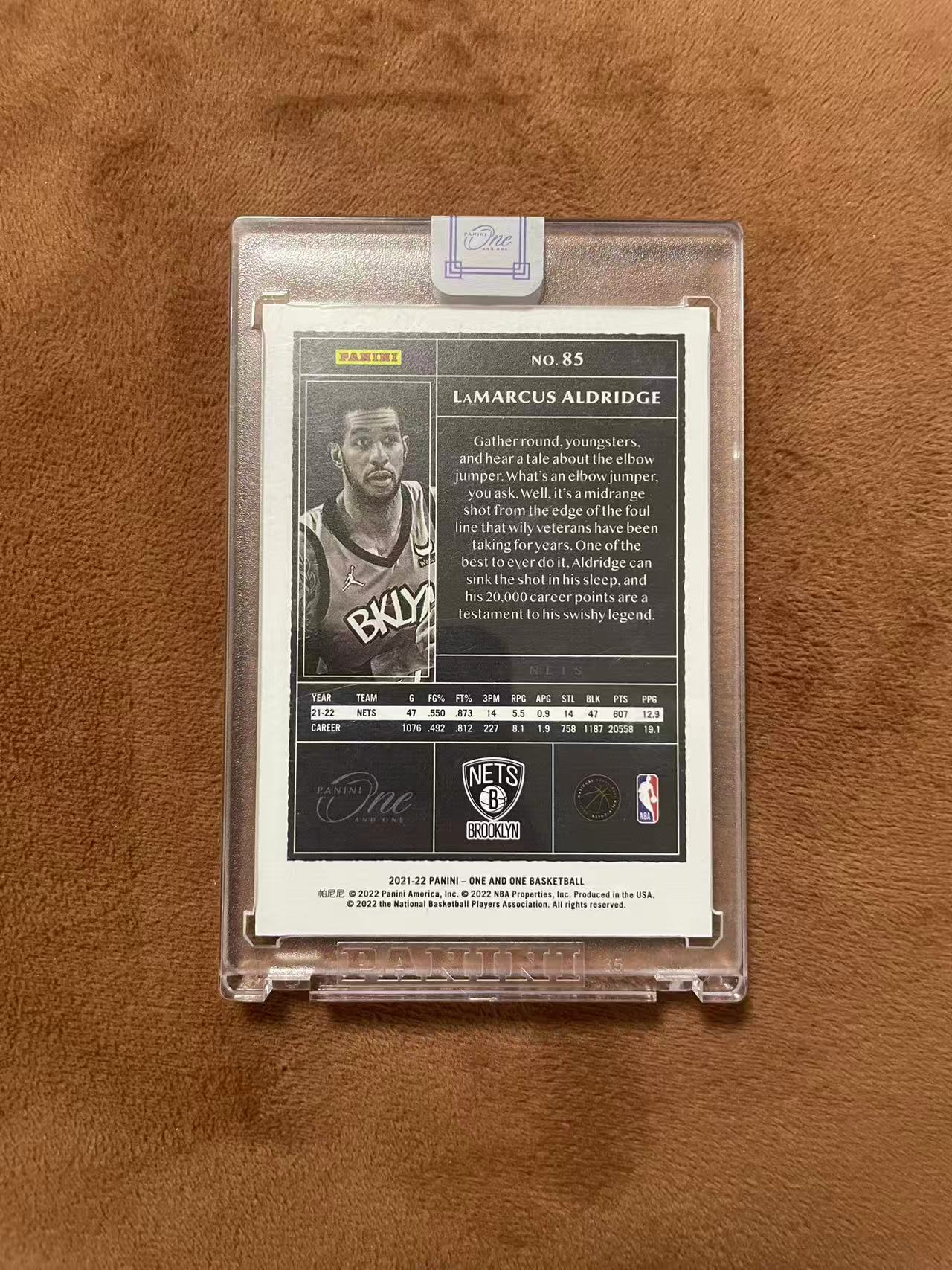 2021-22 Panini One and One LaMarcus Aldridge 马刺 拉玛库斯 阿尔德里奇 阿德 one系列 99编 base 原封砖 彩虹折射同版凑套在拍 专收必备【z】