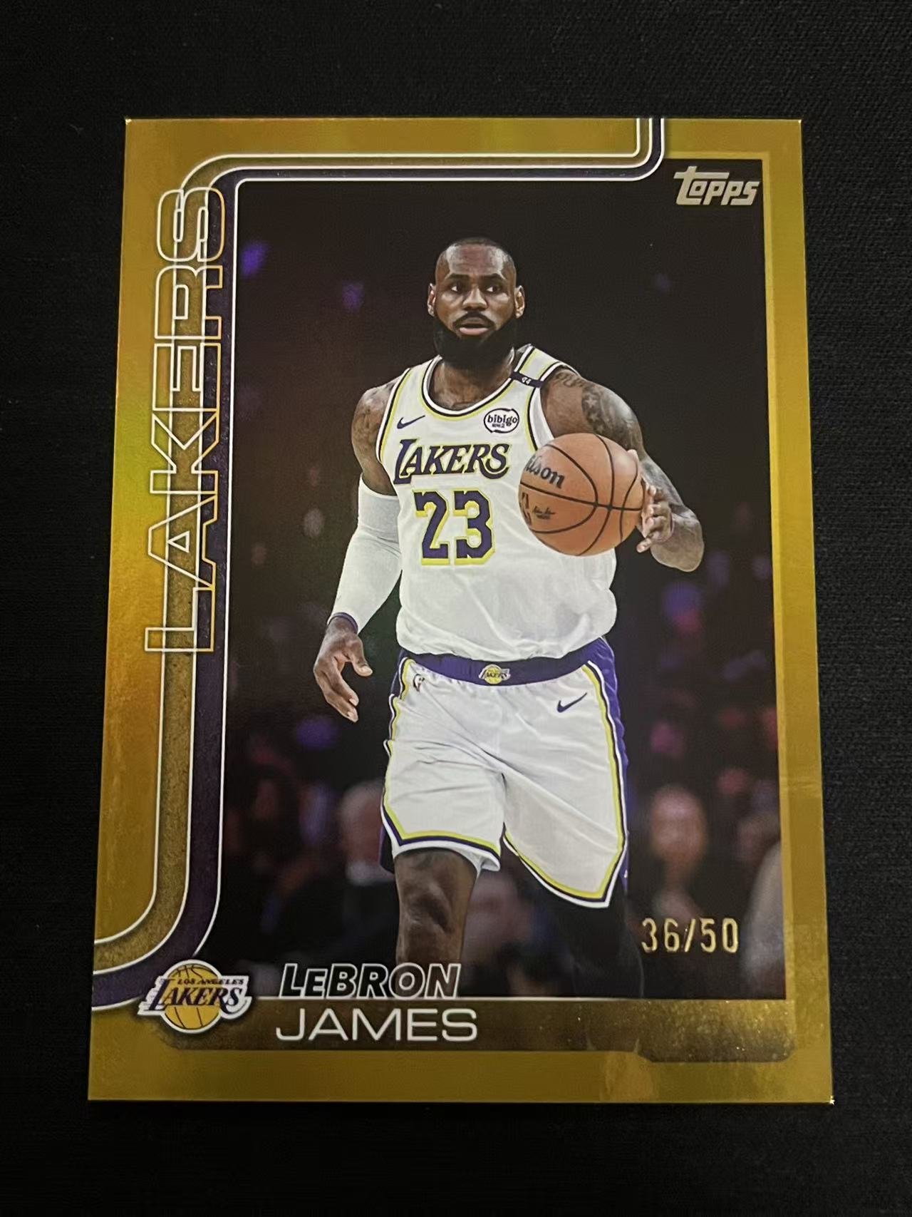 2025 Topps Flagship LeBron James 湖人 LBJ 勒布朗-詹姆斯 金折 36/50编