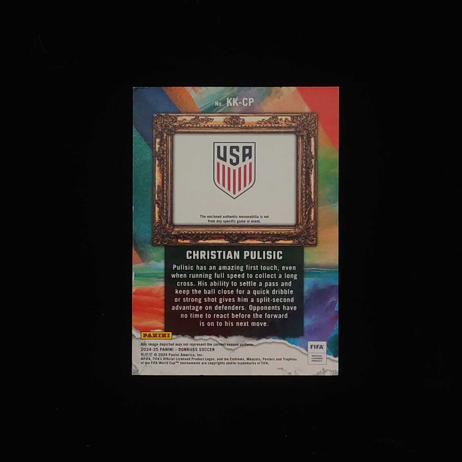2024-25 Panini Donruss Christian Pulišić 杜蕾斯 油画 美国 普利希奇 球衣物料切割 卡品如图 收藏必备 【才来-柱】