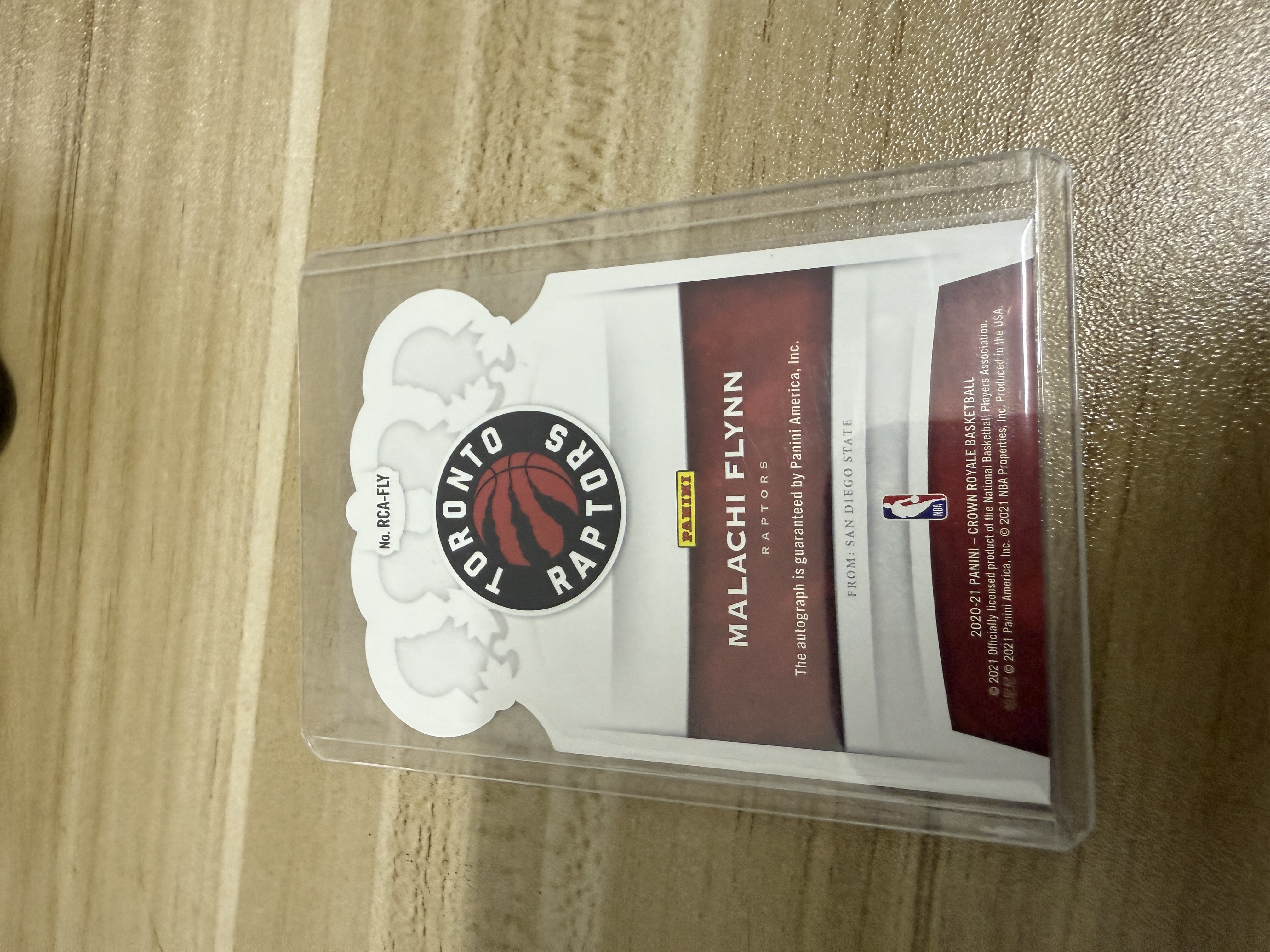 2020-21 Panini Crown Royale Malachi Flynn 马拉奇 弗林 新秀rc 99编 签字 皇冠 铜折橙折 彩虹套必备 猛龙 只发默认请看描述【KK】