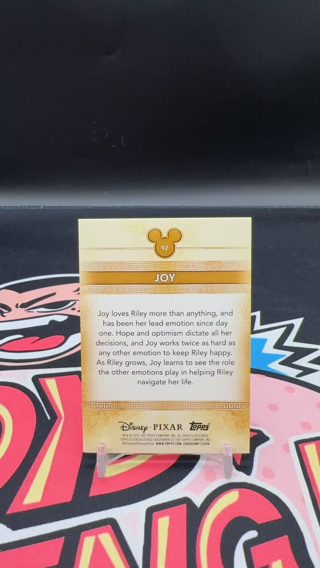 【玩具坑】2025 Topps Disney Mint 迪士尼 TC 皮克斯经典 绿折 75编 joy