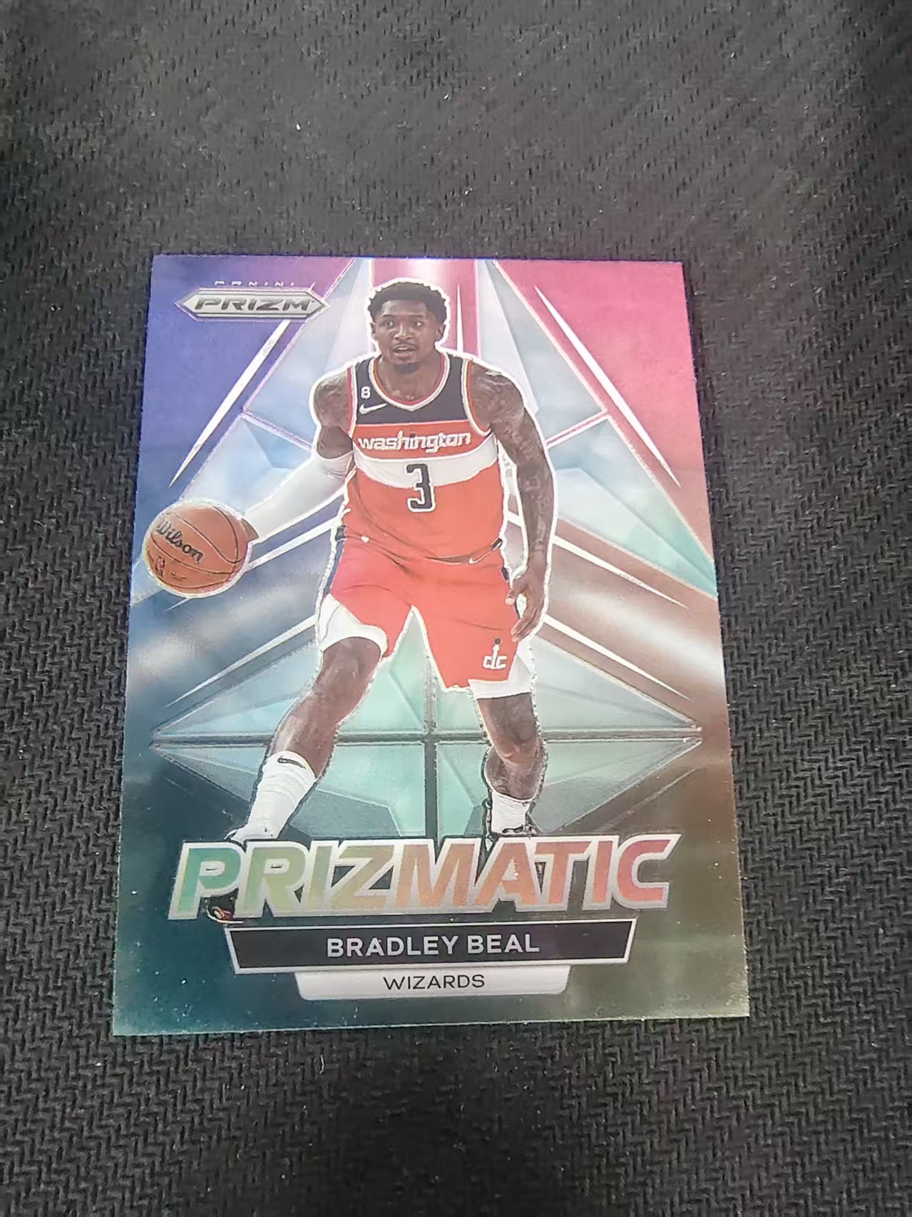 【可合并,不累计】2022-23 Panini Prizm Bradley Beal 奇才 布拉德利 比尔 棱镜特卡 PZ 划痕 边角微瑕 介意勿拍 #21