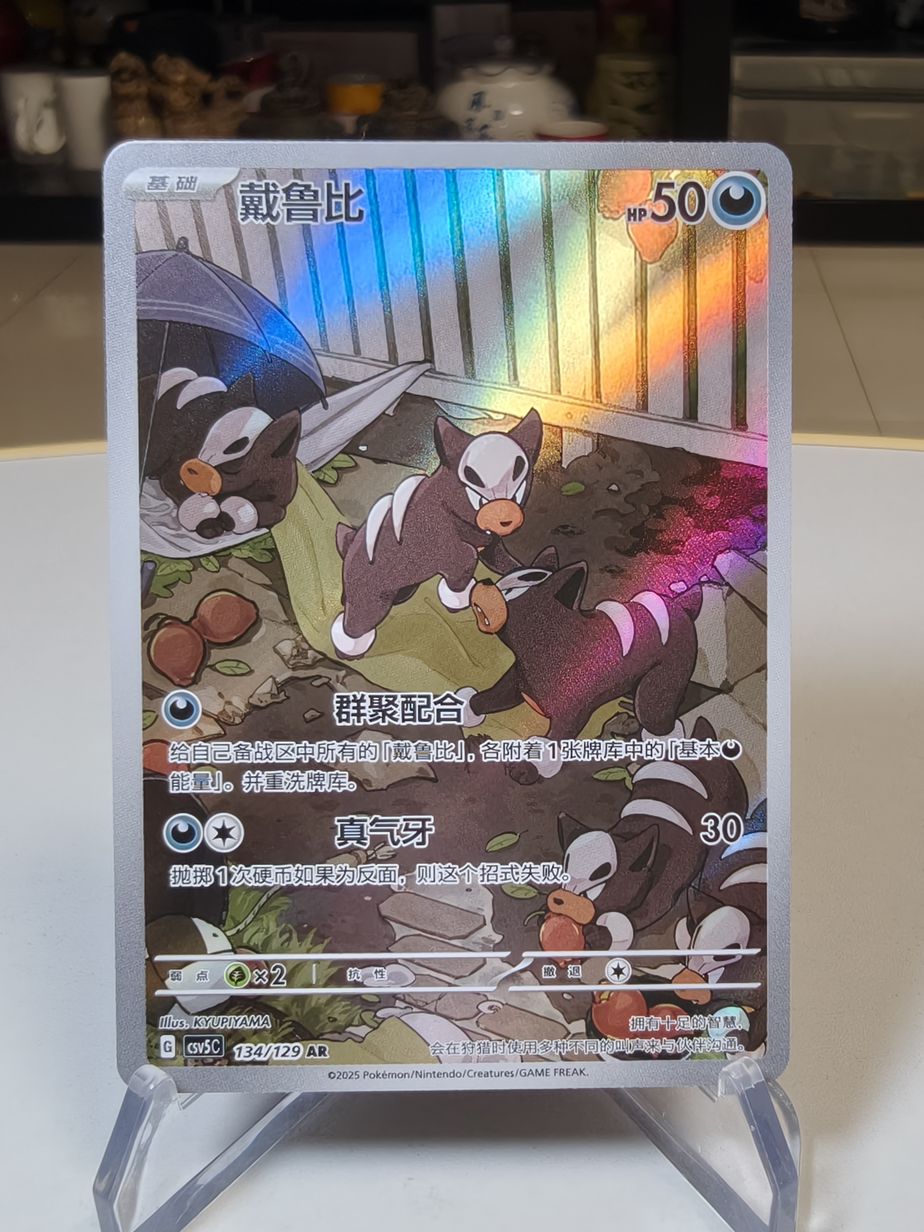 2025 Pokemon TCG 黑晶炽诚/CSV5C 13.0 简中 宝可梦 chs 134/129 AR 戴鲁比 高罕 闪卡 默认通行品相 细节如图 凑套 收藏必备【拍前务必看描述】
