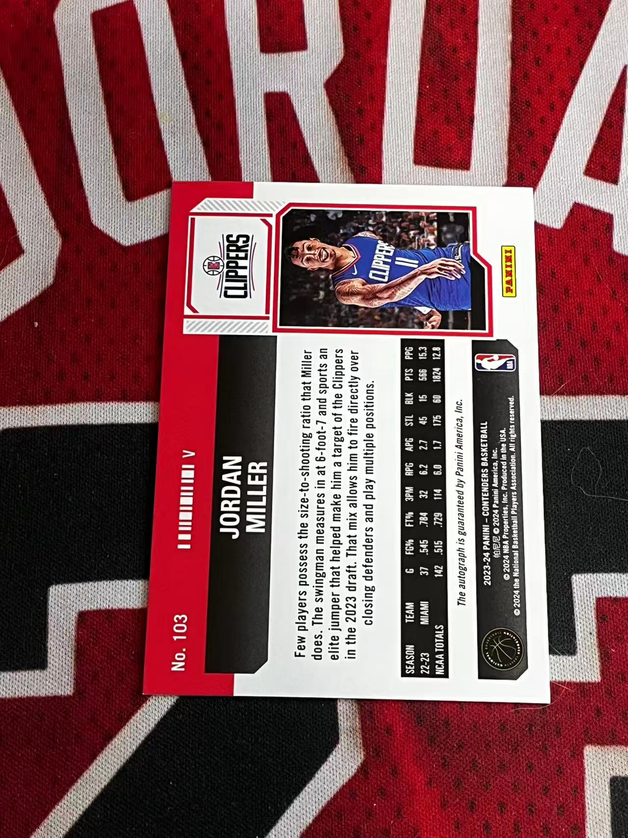 【接寄拍】2023-24 PANINI CONTENDERS 球票系列 快船 新秀RC 乔丹米勒 签字卡 卡签 变化版新秀球票签字卡 专收凑套必备【烂臭嘴拍卖】