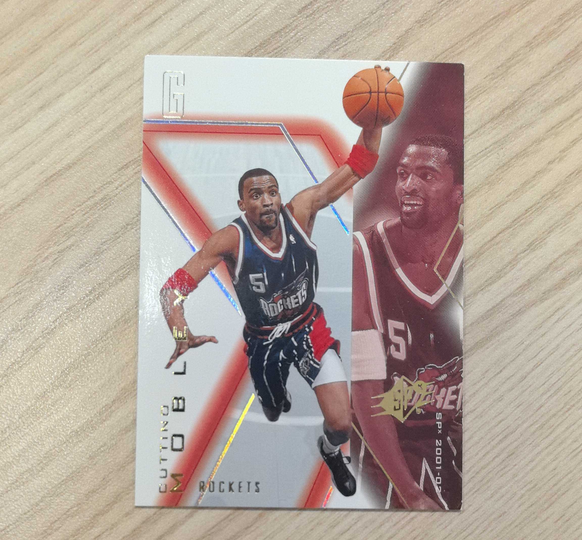 2001-02 Upper Deck SPx Cuttino Mobley 卡蒂诺·莫布利 老猫 姚明麦迪好哥哥 进攻万花筒 先后效力于火箭、国王、魔术和快船 现在打BIG3 硬通货 极具收藏价值