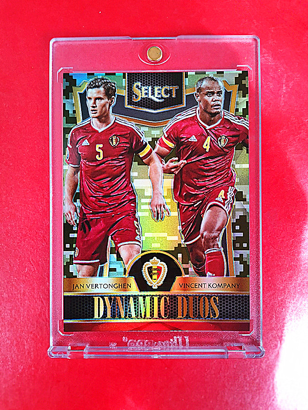 2015-16 panini 元年 select 文森特·孔帕尼 /扬·费尔通亨 限量249张 迷彩折 (( 大比例 特卡 品好,搏psa10分 )) ebay飞天价