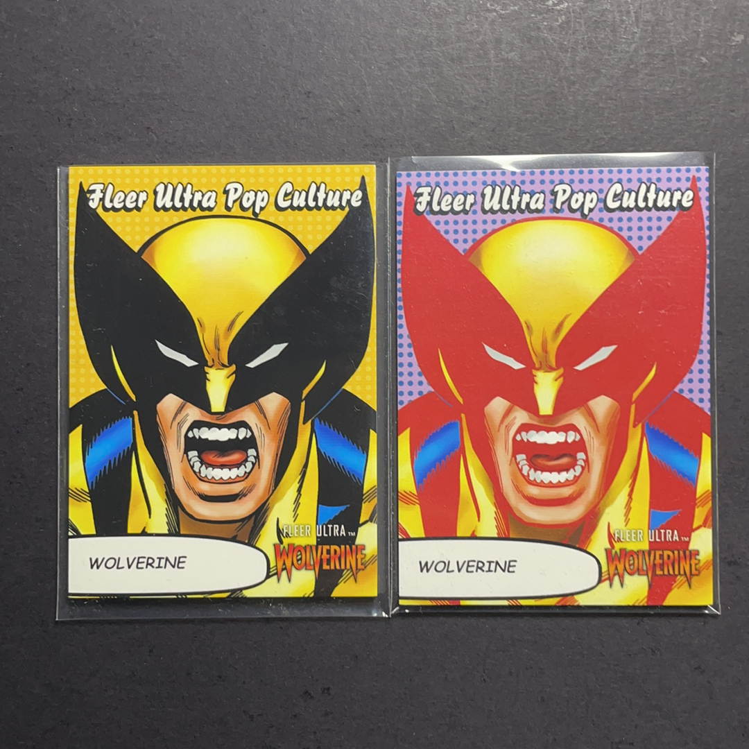 2024 Fleer Marvel (MCU) Ultra金刚狼 金刚狼 波普艺术特卡 大比例SSP 序号PC-37 38 2024 漫威Fleer Ultra金刚狼系列 粉条代拍