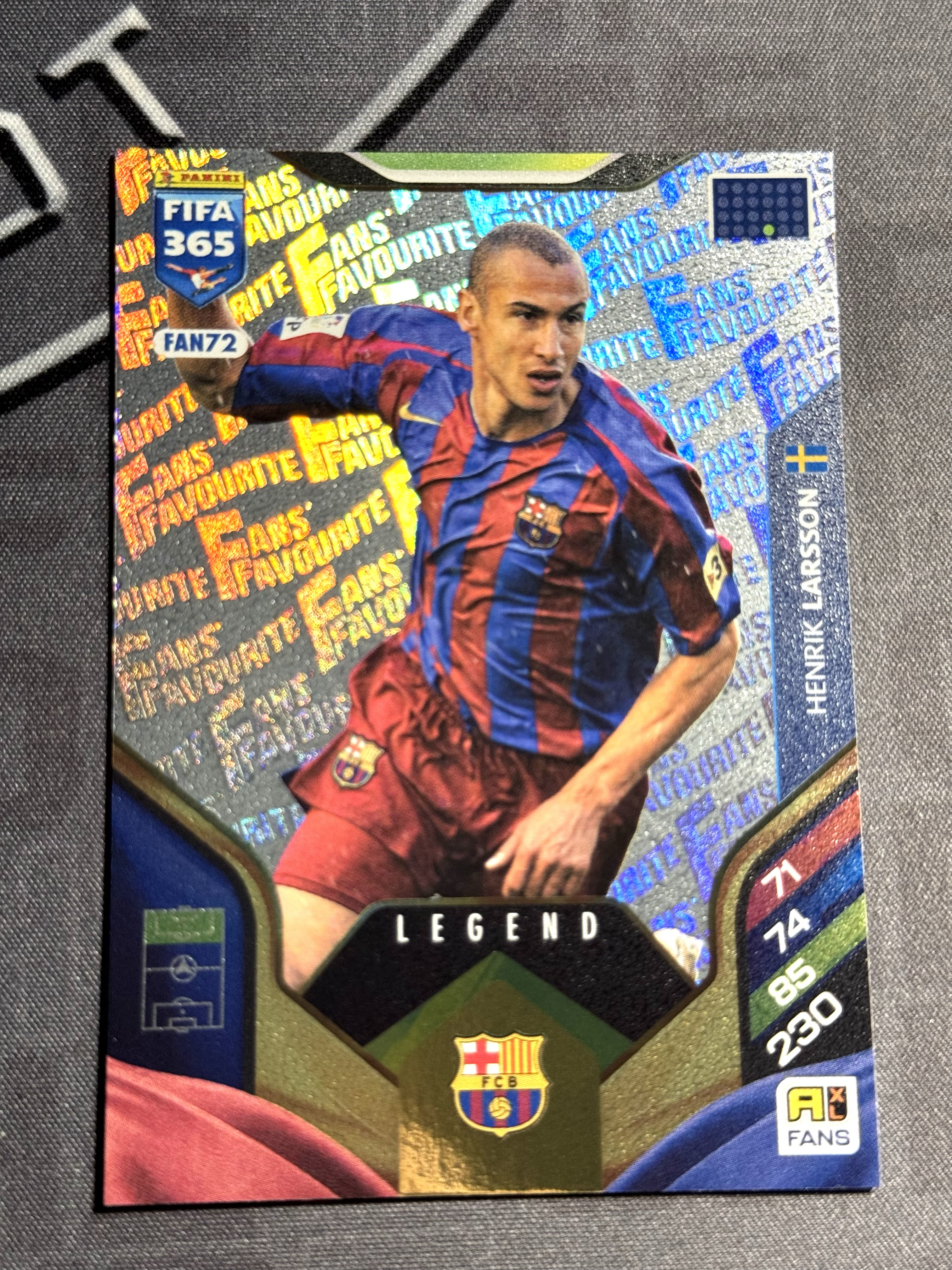2025 Panini Adrenalyn XL Zidane FIFA365 游戏版 齐达内 蓝折 传奇特卡 Fans Favourite特卡 拉尔森 卡马文加 三张打包 不保卡品 XW
