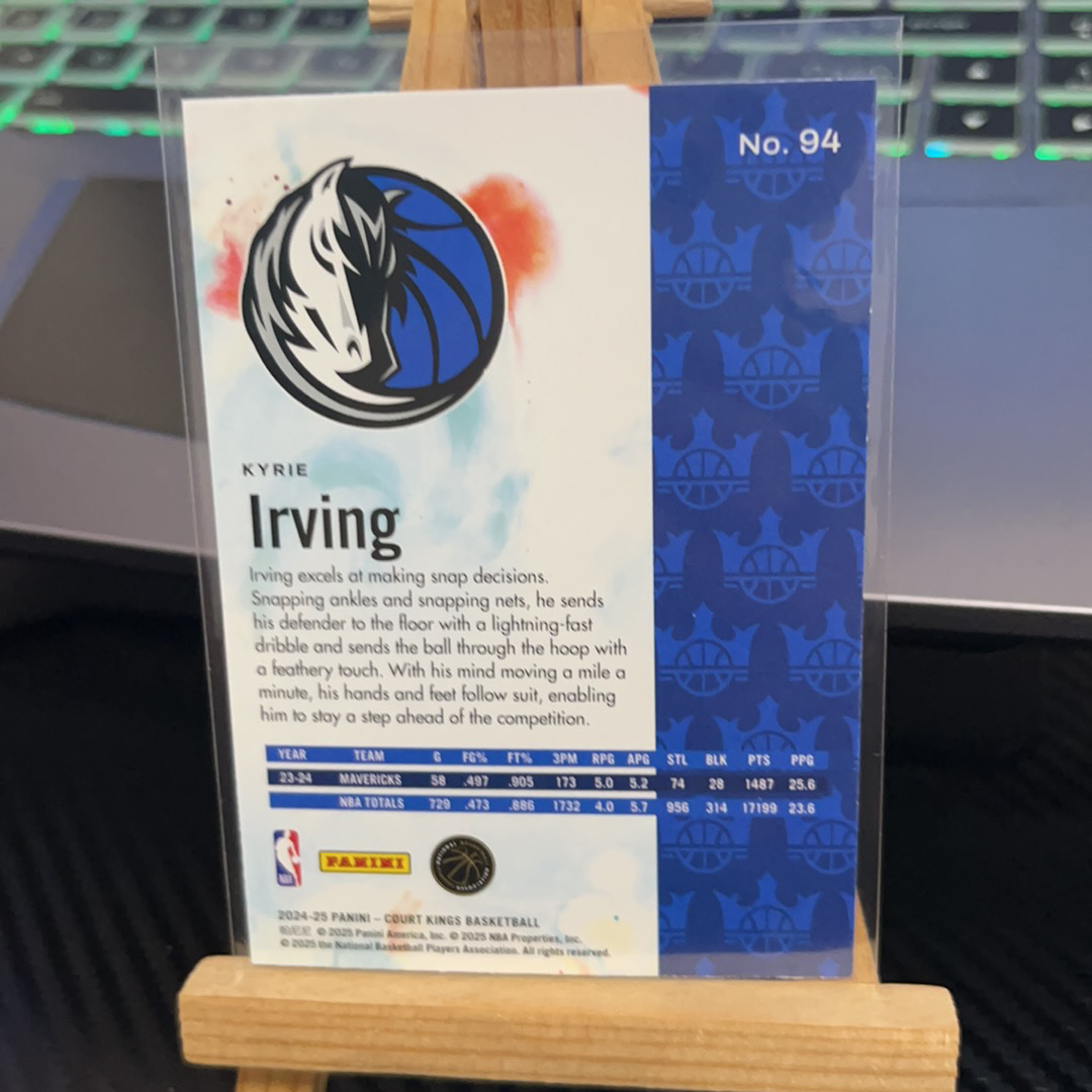 2024-25 Panini Court Kings Kyrie Irving 凯里 欧文 独行侠 油画系列 卡品如图 凑图必备 值得收藏!免费代卖!