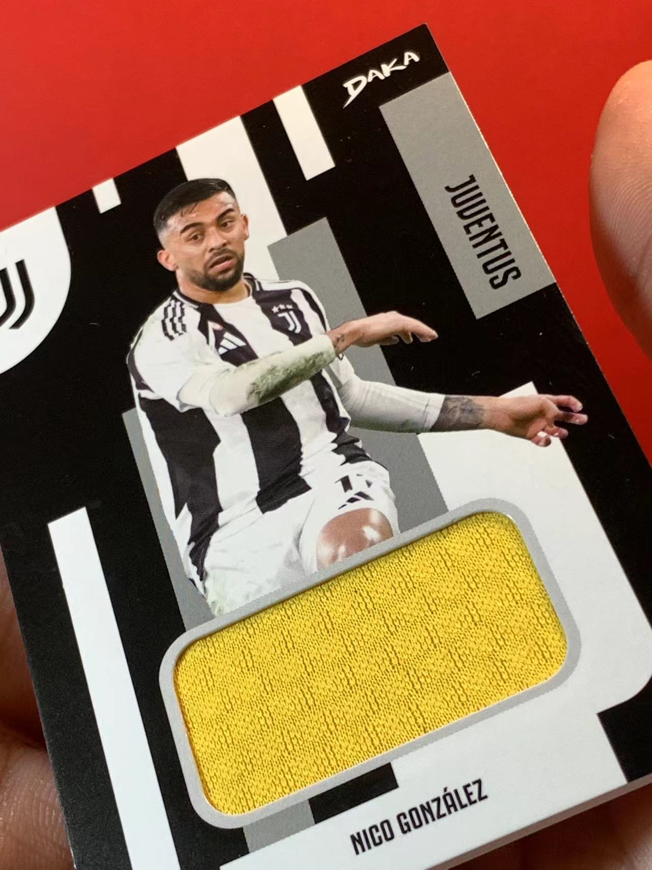 (詹叔代拍)2025 DAKA 达咖 尤文队盒 Nico Gonzalez 尼科 冈萨雷斯 物料 球衣切割 尤文图斯 卡品如图 顺丰寄付 泰山