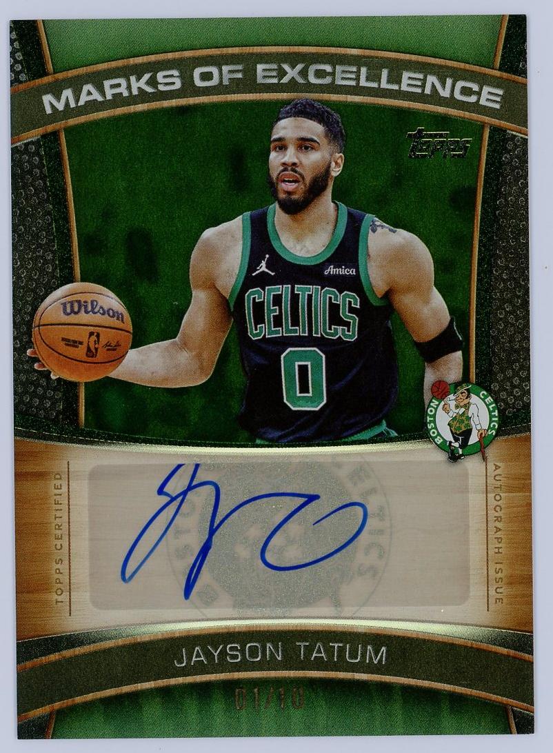 2025-26 Topps Flagship Jayson Tatum 杰森塔图姆 签字 Marks of Excellence 卓越签 凯尔特人 卡品如图 1BL6/11.9