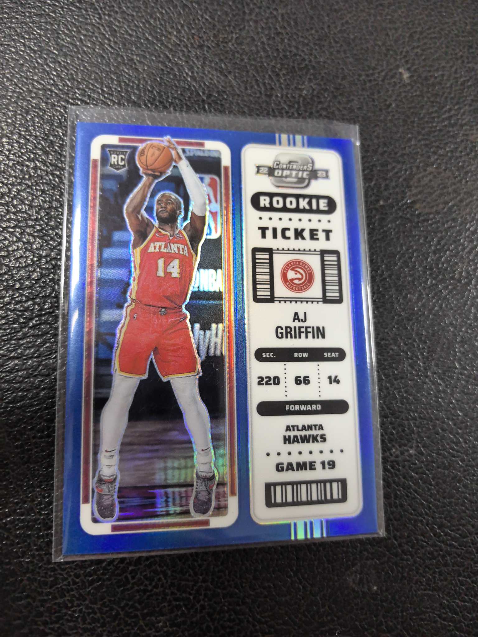 2022-23 aj 格里芬 99编 新秀 球票 折射 蓝折 12-6