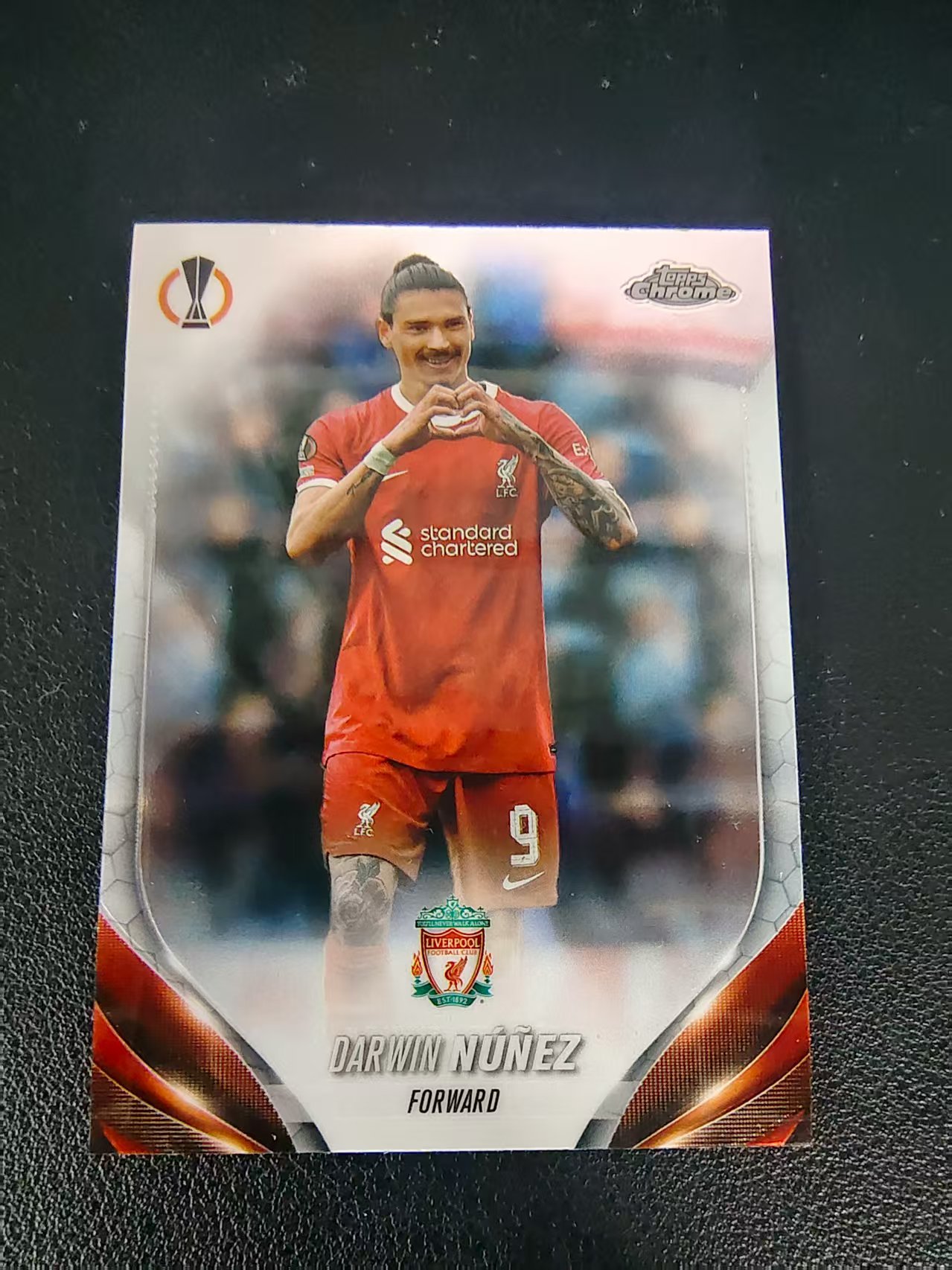 【可合并,不累计】 2024 Topps Chrome Darwin Nunez 利物浦 达尔文 努涅斯 欧冠 划痕 边角瑕疵 #41