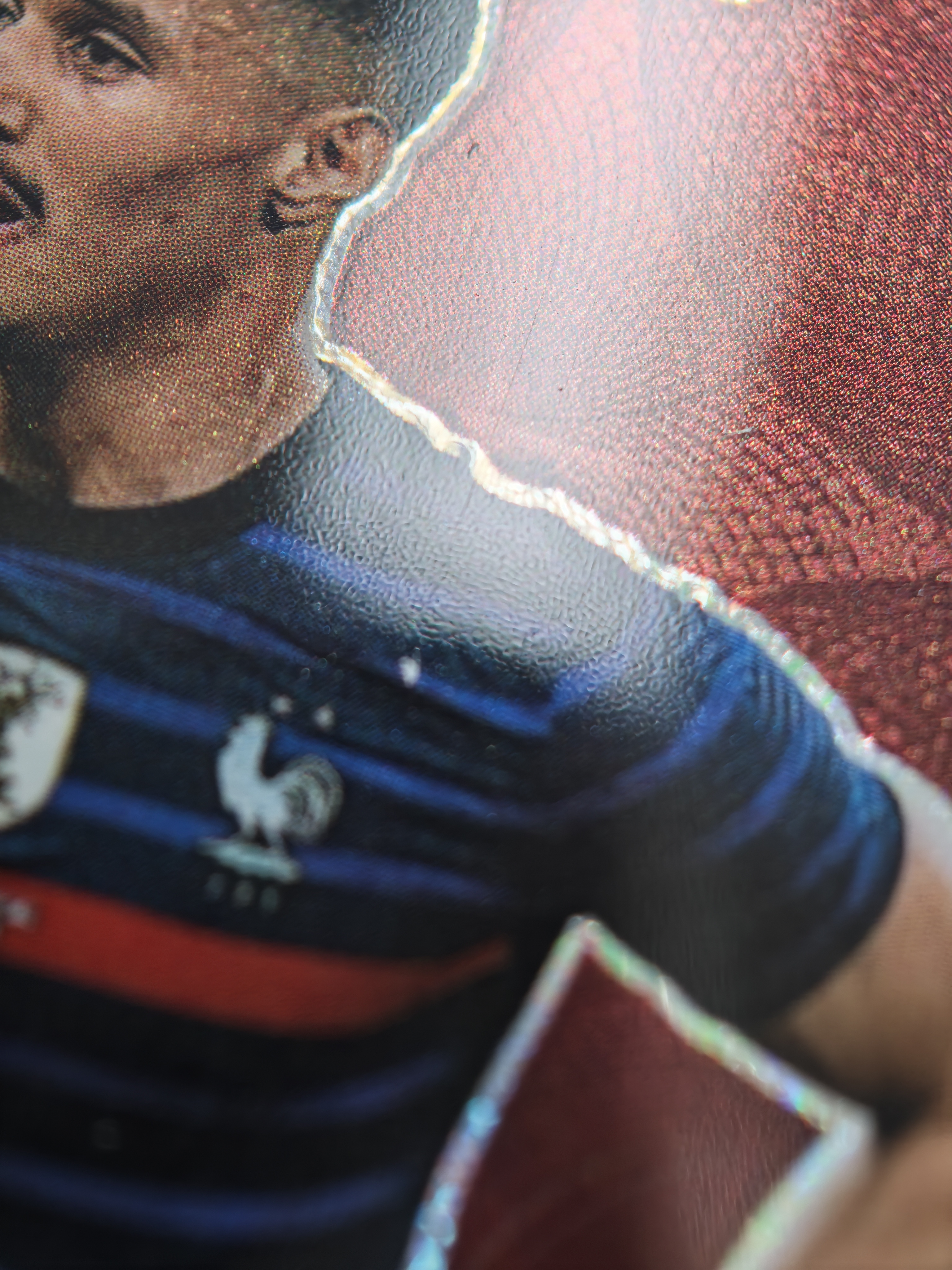 2022 Panini Prizm William Saliba RC 卡塔尔世界杯 法国 威廉萨力巴 新秀 065/135编 蓝圈圈折 折射 微瑕 实卡精美 卡品如图 收藏必入 流浪