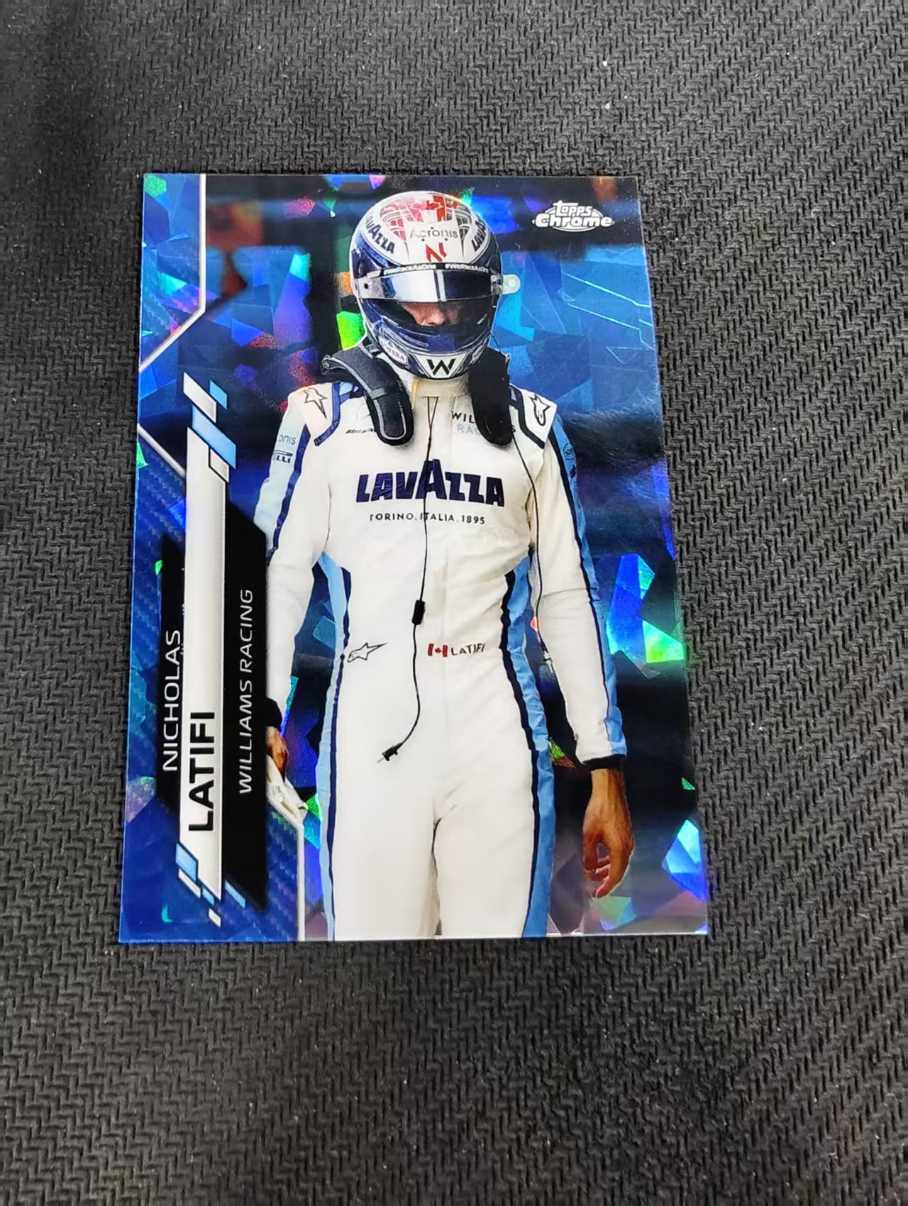 【汽水拍卖】2020 Topps Chrome Nicholas Latifi F1 TC 元年 尼古拉斯 拉特菲 蓝宝石 碎冰折 划痕 边角瑕疵#193