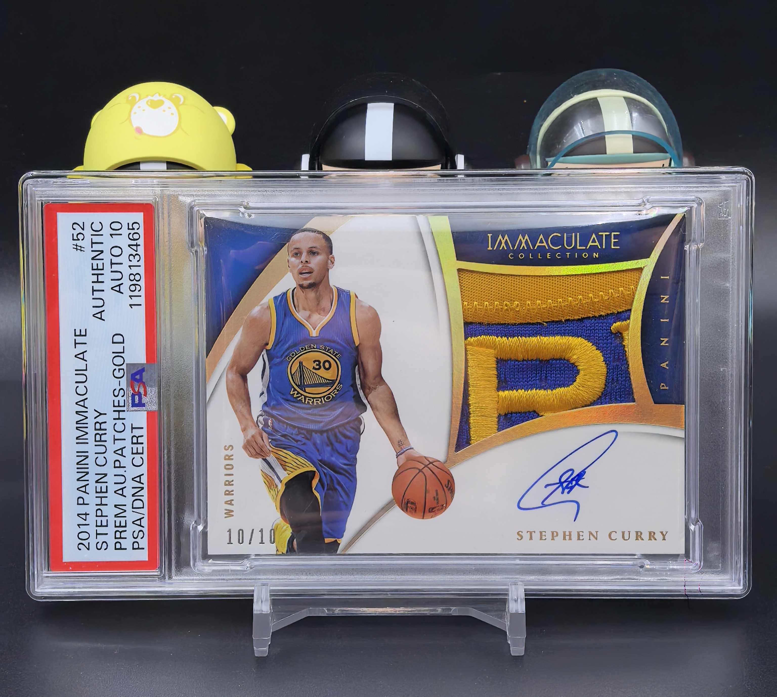 2014-15 Panini Immaculate Stephen Curry 【學浪】勇士 庫里 大窗球衣字母暴力切割 簽字 卡簽 PPA 金閃平行 10/10編 尾編 奪冠年 PSA簽字10評級 系列hit 專收必備 投資收藏必備