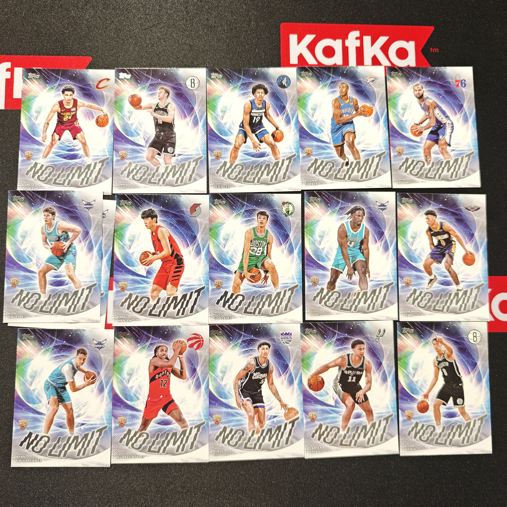2025-26 topps flagship 新秀 RC 康 克努佩尔 杨瀚森 等 no limit 特卡 张 打包 lot 【立抖2