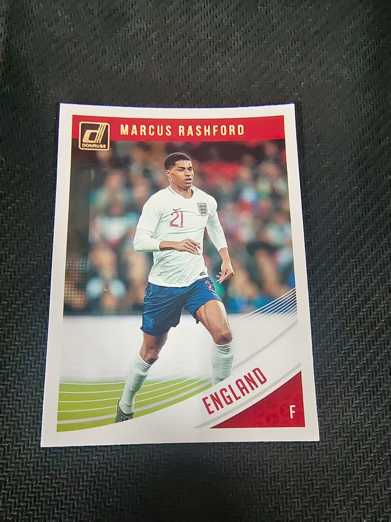 【可合并,不累计】2018-19 Panini Donruss Marcus Rashford 英格兰 大英帝星 曼联太子 拉什福德 杜蕾斯 划痕 边角瑕疵 #124