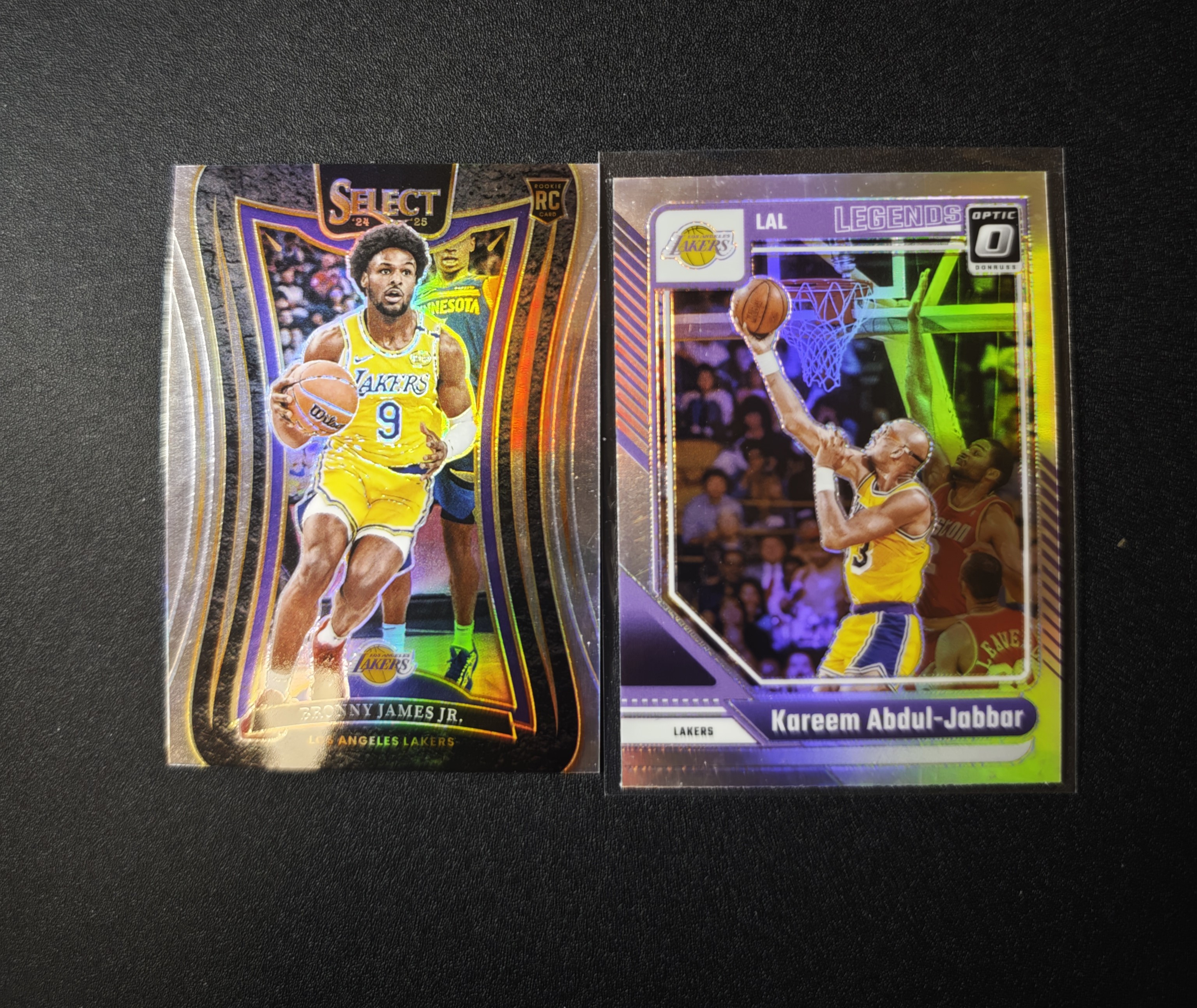 lot 2张 布朗尼 詹姆斯 天勾 贾巴尔 特卡 不保卡品 91代拍