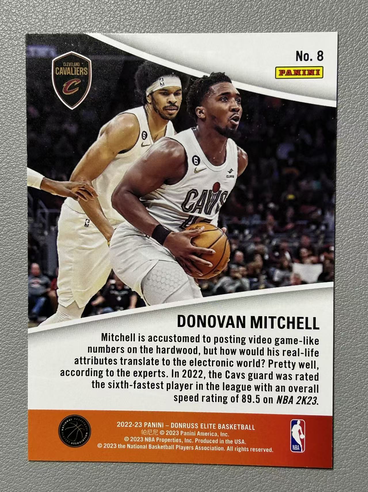 【阿泽代卖】2022-23 Panini Elite 精英 Donovan Mitchell 骑士 多诺万 米切尔 大米球 折射 Full Throttle 竞速特卡 选图巨帅 卡品如图 介意勿拍