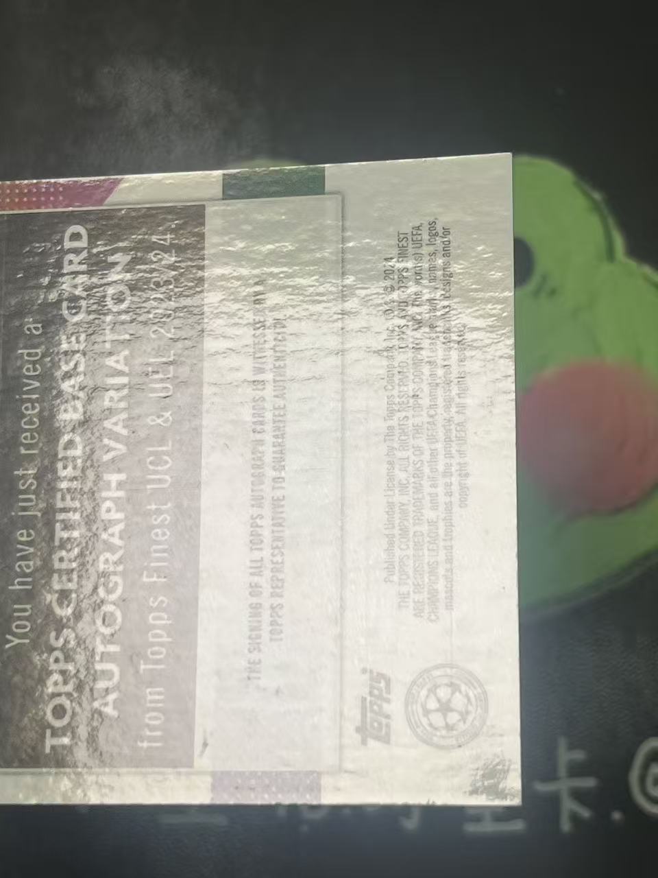 2024 Topps Finest Amankwah Forson 欧冠 萨尔茨堡 福森 新秀 RC 银折 签字 微瑕如图【ZYP代拍】望灯