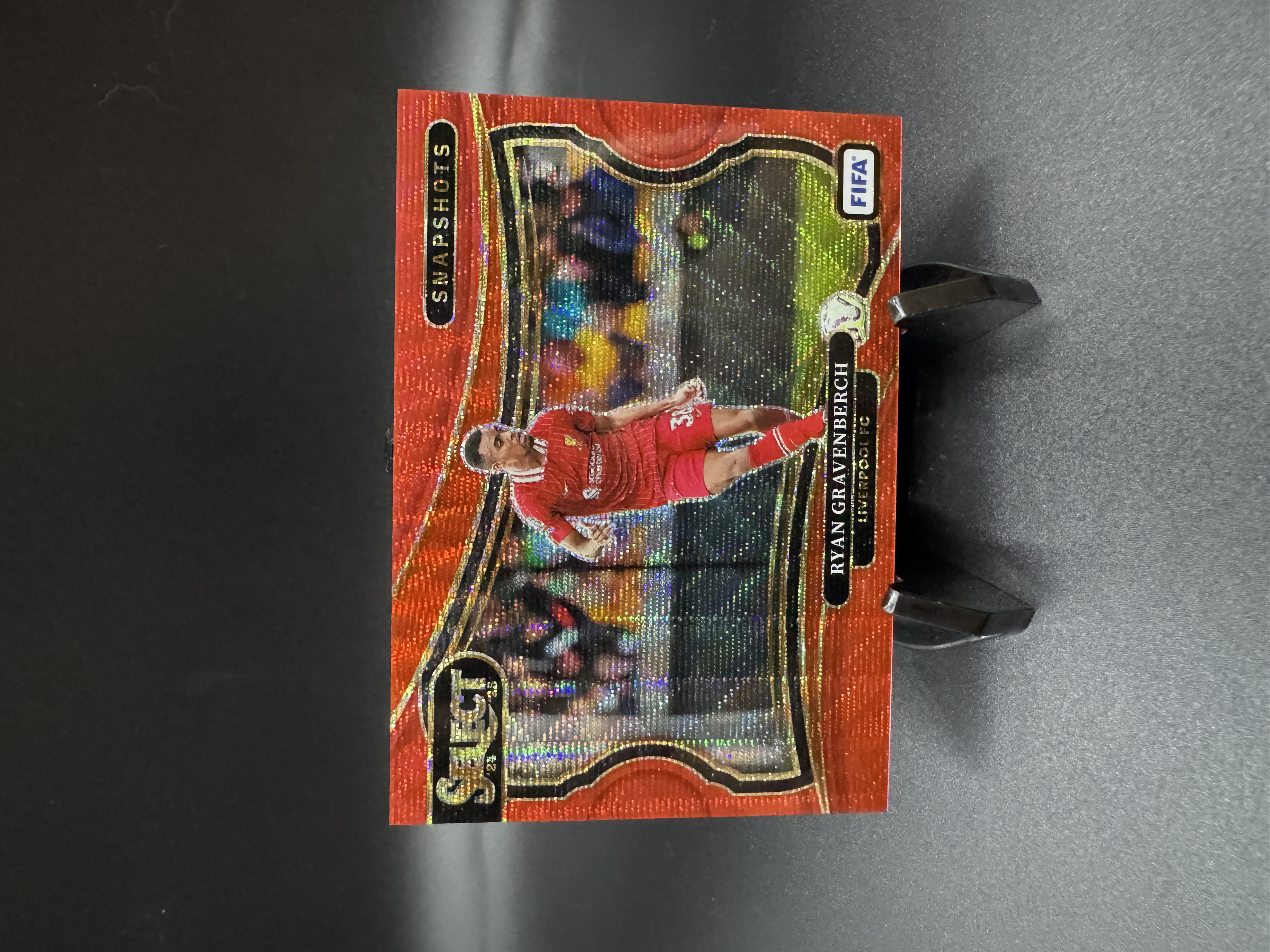 2024-25 Panini select Ryan Gravenberch 【十二代拍】利物浦 英超 格拉文贝尔奇 46/49编 红折 折射 专收必备