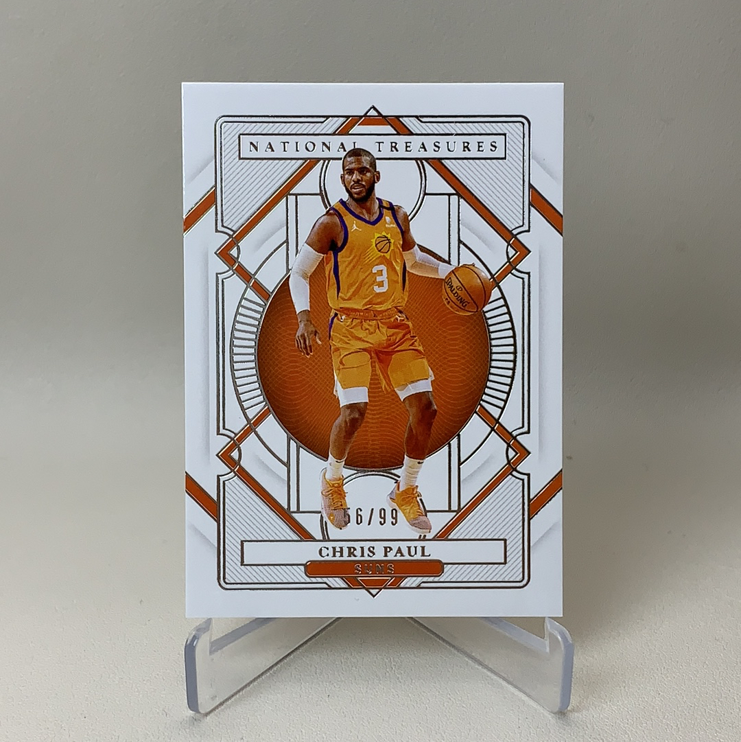 【弈卡代拍】2020-21 Panini National Treasures 国宝系列 Chris Paul 厚卡 小金块 橙折 克里斯·保罗 太阳队 56/99编 品相如图 凑套必备 Lee总