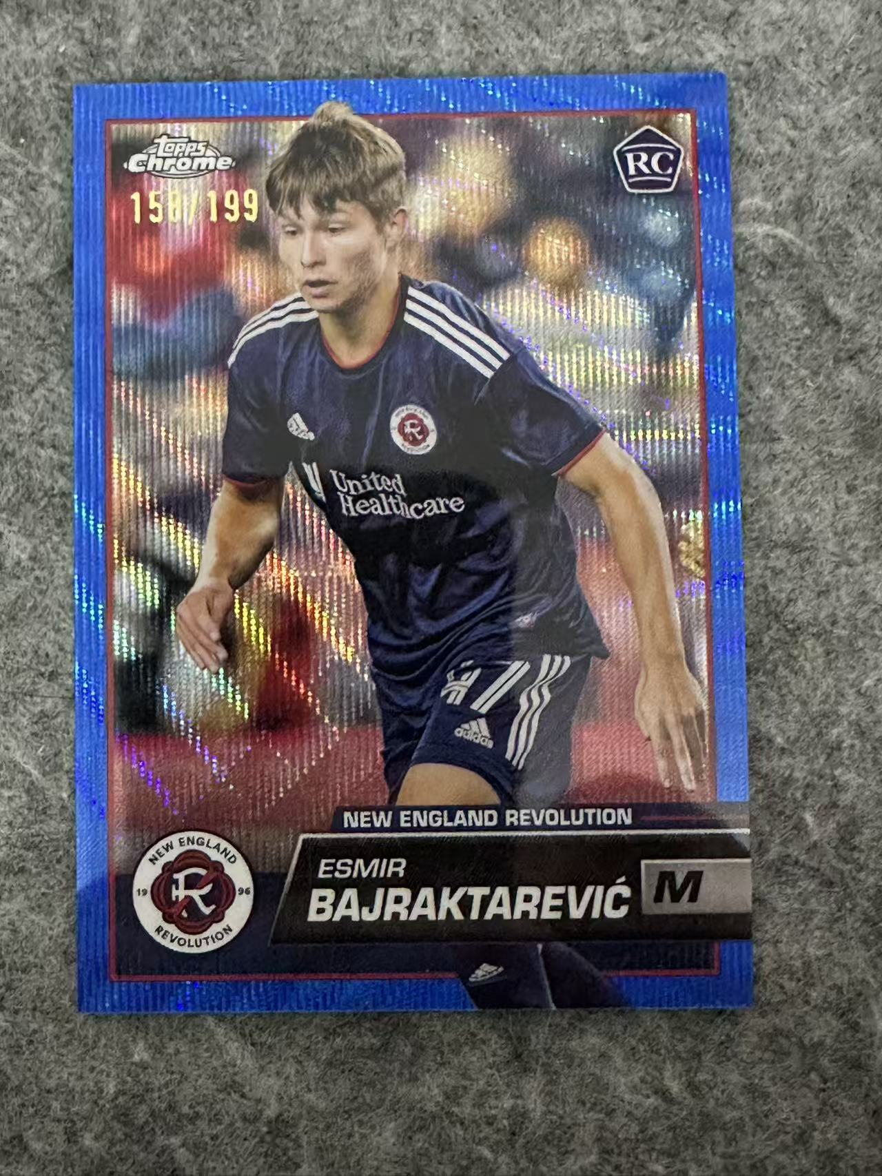 2023-24 Topps MLS Chrome bajraktarevic RC 美职联 美国usa Esmir 巴伊拉克塔雷维奇 新秀 新英格兰革命埃因霍温 蓝折 低编 /199编 佩皮