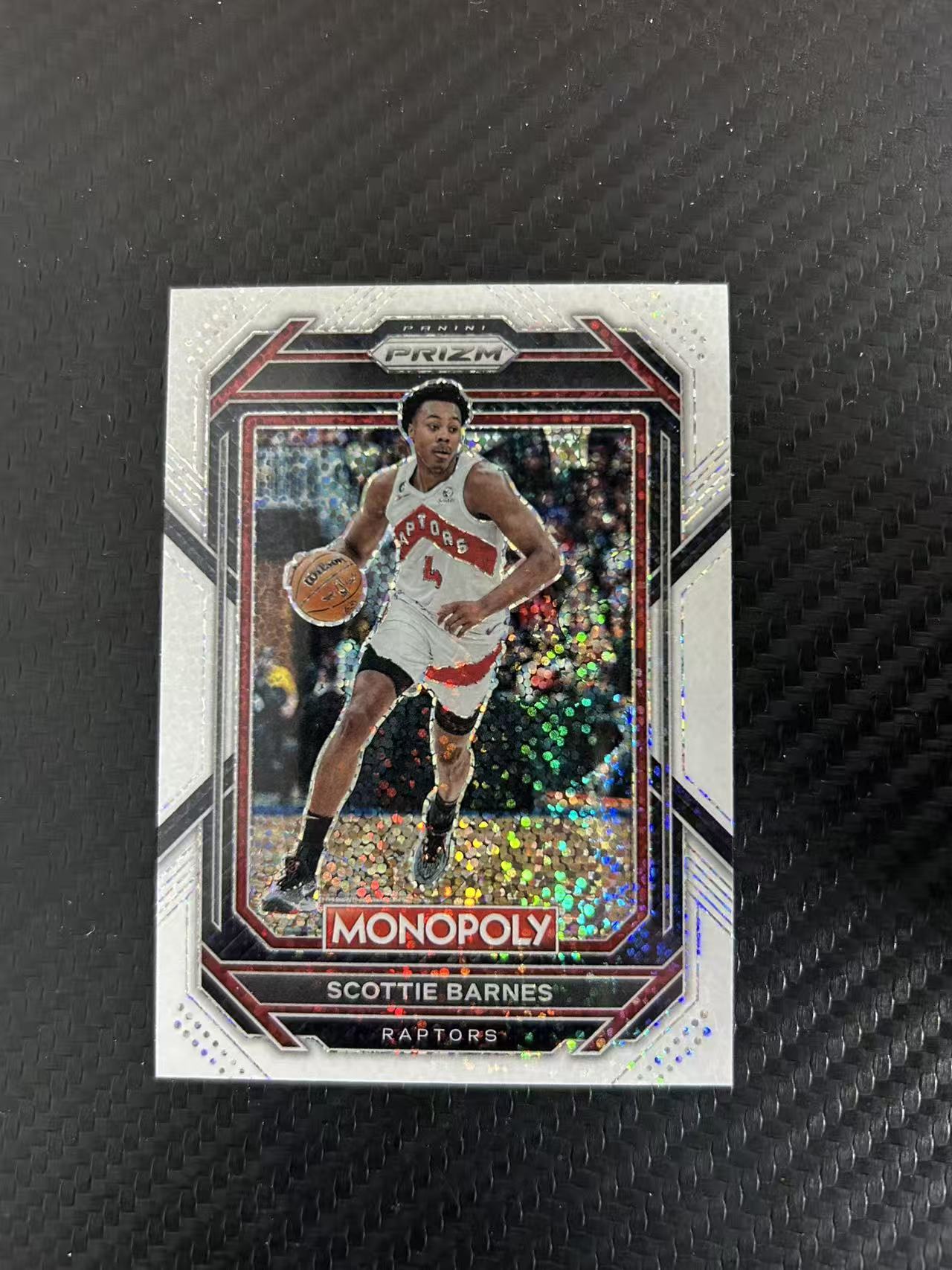 2022-23 Panini Prizm Monopoly Scottie Barnes #84【灯灯拍卡】大富翁 猛龙队 斯科蒂 巴恩斯 白碎点折 卡品如图 收藏必备【踢踢】