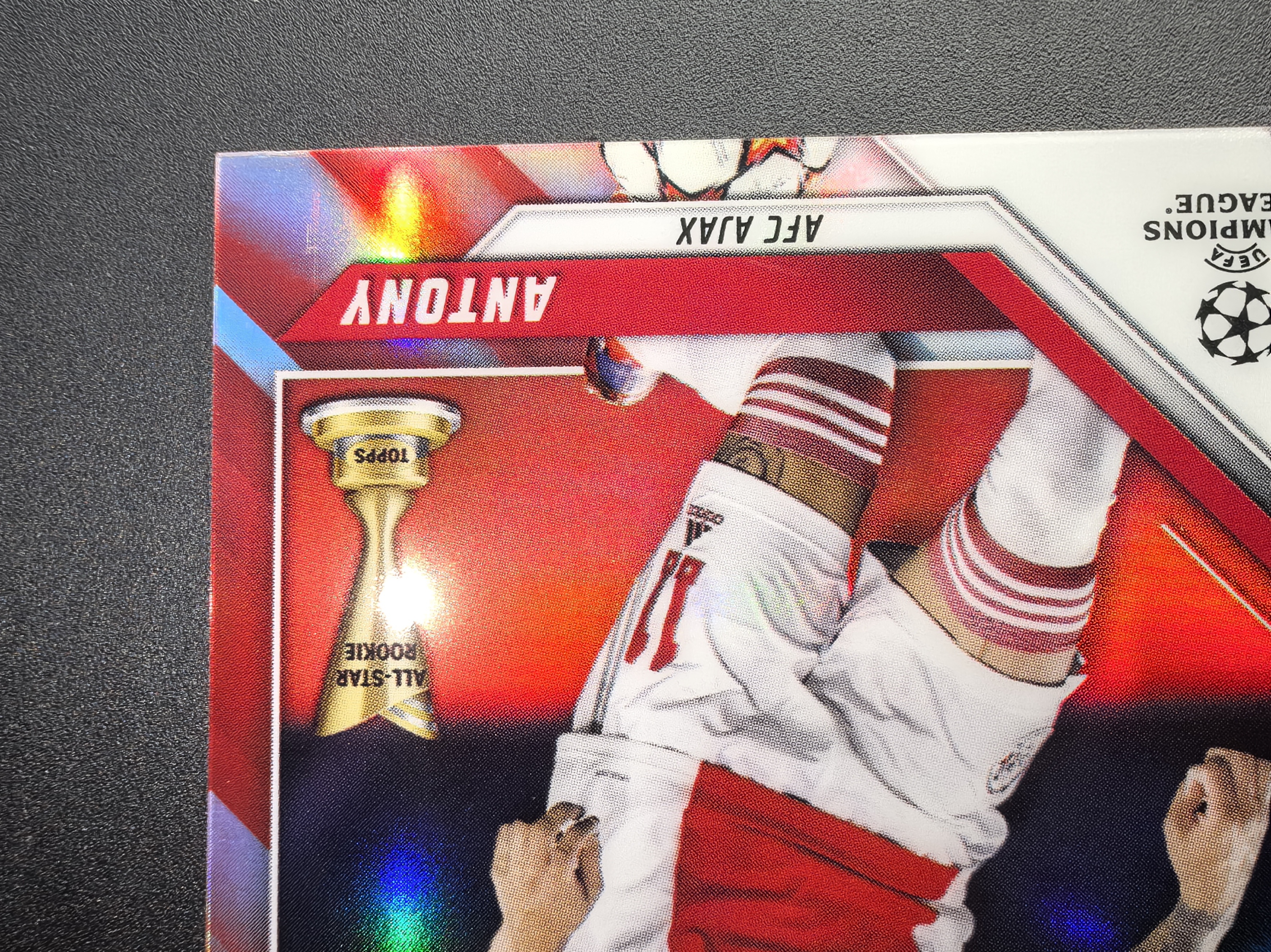 2022 Topps Chrome Antony 【麦考拍卖】m 安东尼 欧冠tc 曼联 巴西 阿贾克斯 超低编限量/10编 正红折射 微瑕如图