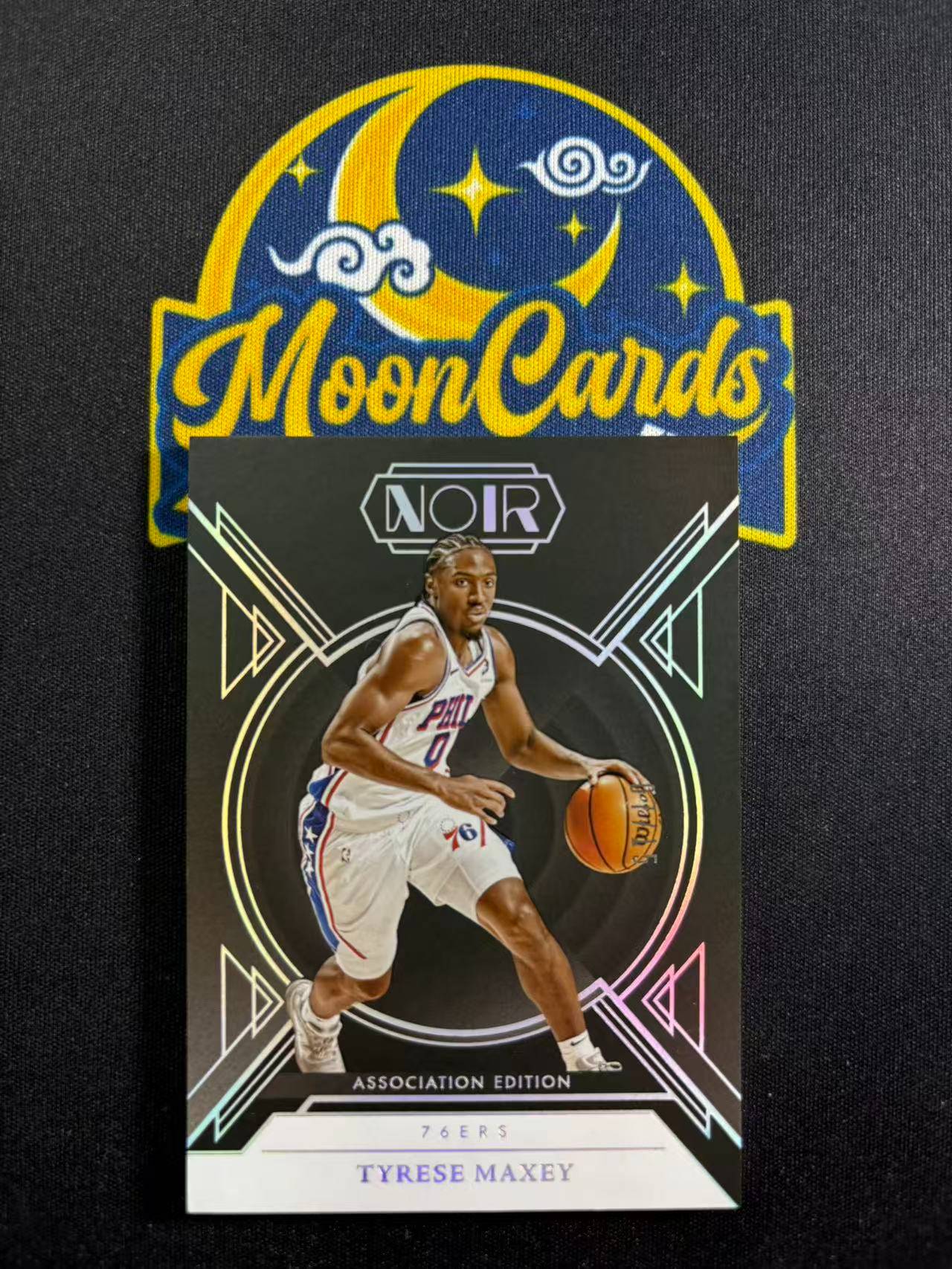 【梦卡拍卖】2024-25 Panini Noir Tyrese Maxey 诺尔 76人 马克西 /15编 低编 闪版 base #DD# lalaland