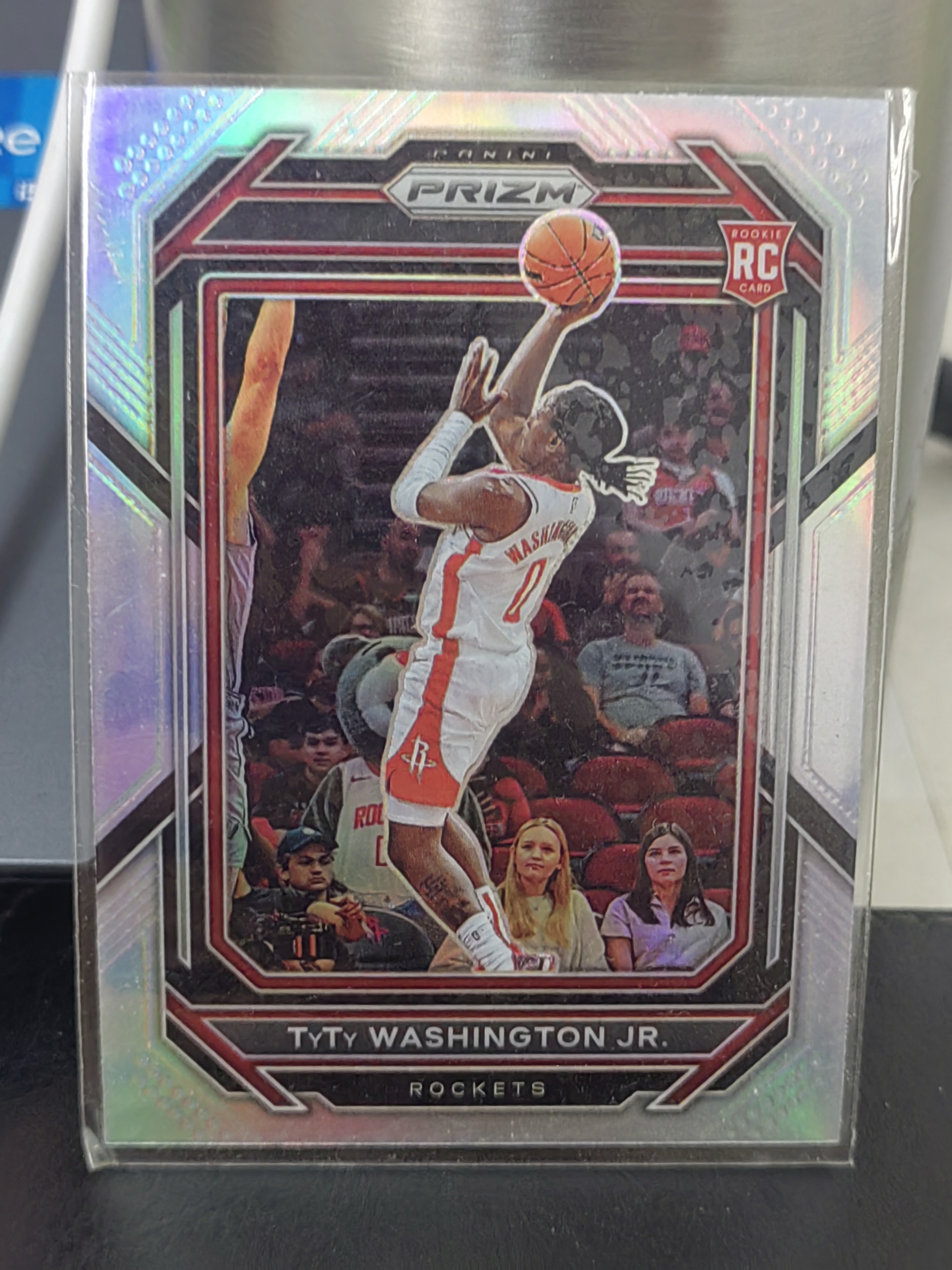 2022-23 Panini PRIZM TyTy Washington Jr. RC PZ 新秀 银折 小泰泰华盛顿 火箭 篮 白边白角 不保卡品 卡品如图