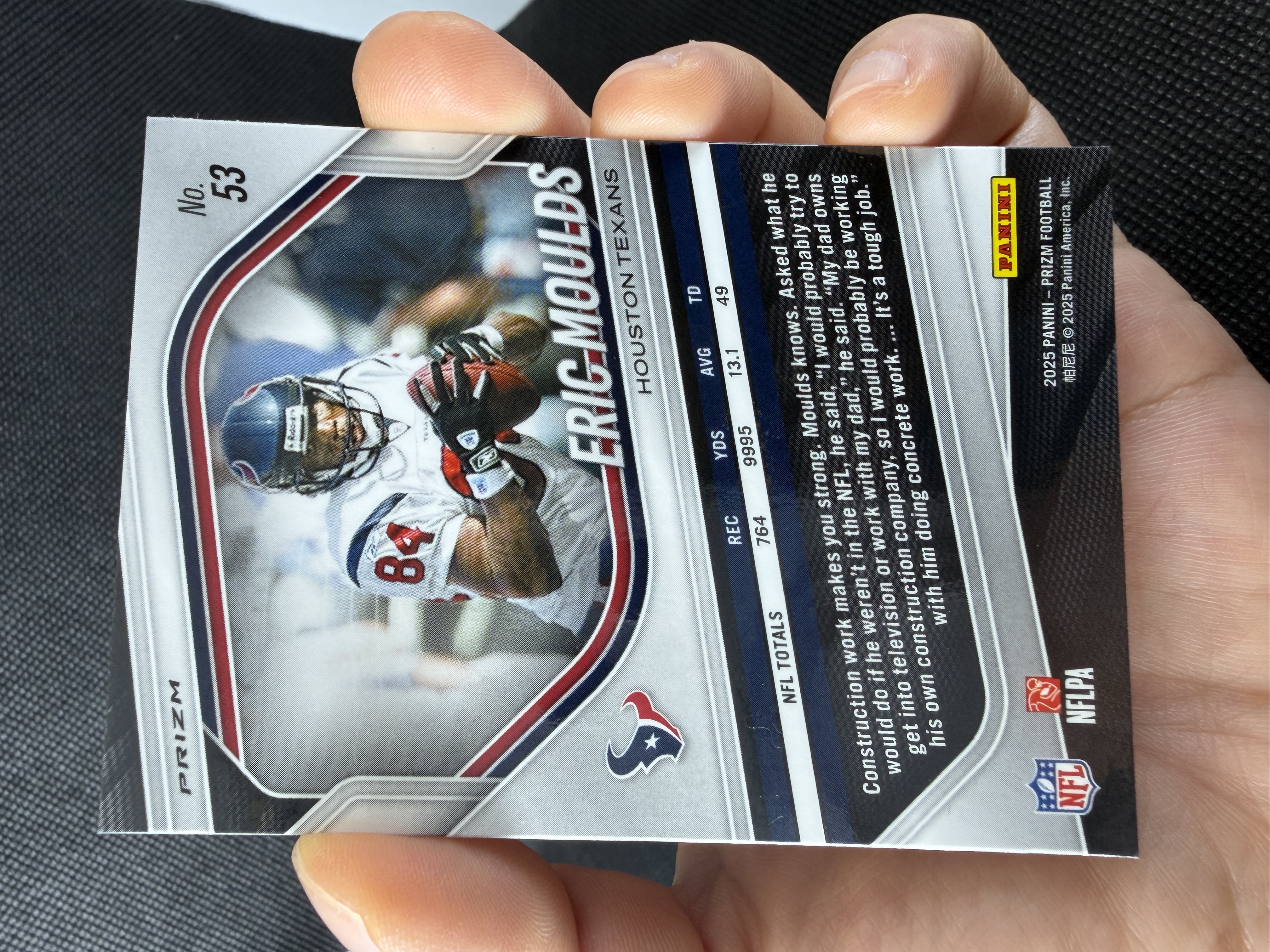 2025 Panini Prizm Eric Moulds #53 红点点折 埃里克·莫尔兹