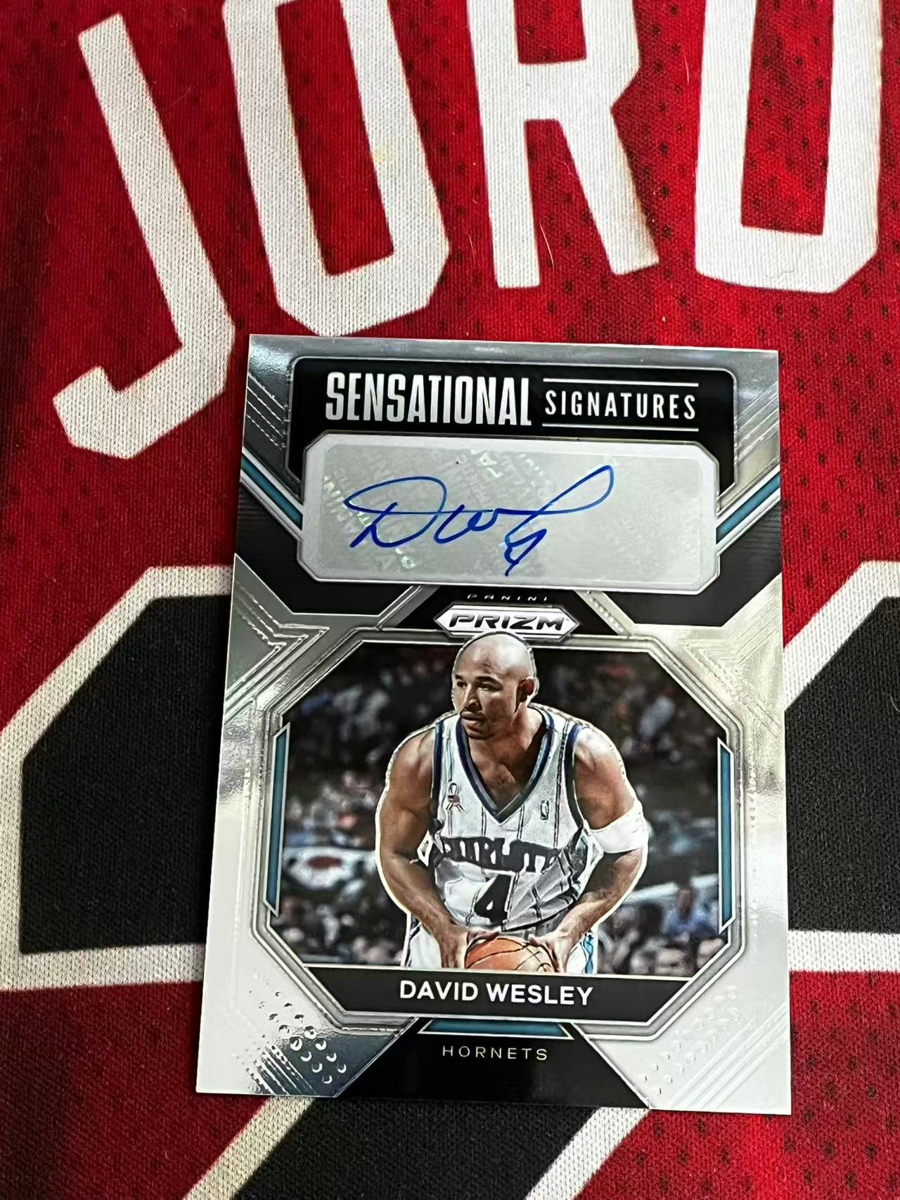 【接寄拍费率低至5%含卡淘手续费】2022-23 PANINI PRIZM PZ系列 黄蜂名宿 大卫韦斯利 签字卡 SS签 专收凑套必备【烂臭嘴拍卖】